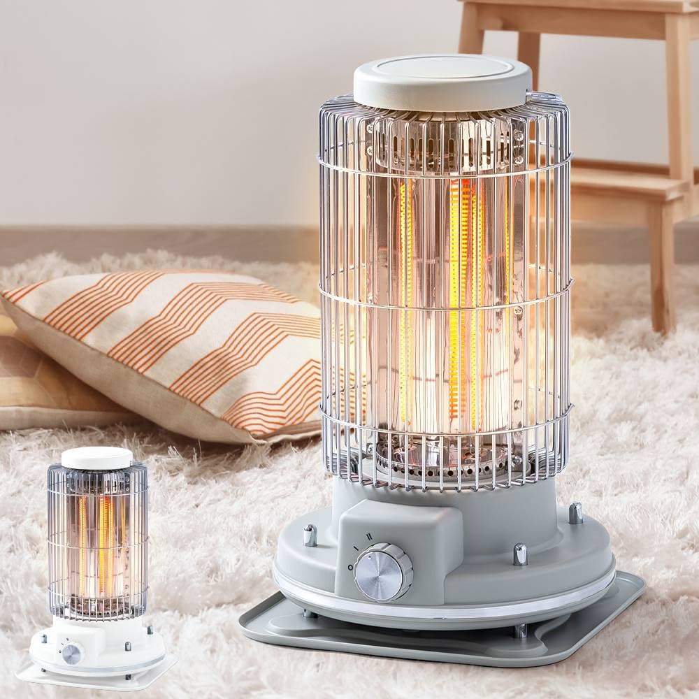 Amazon | Bonarca 電気ストーブ レトロ おしゃれ 【3秒速暖 180