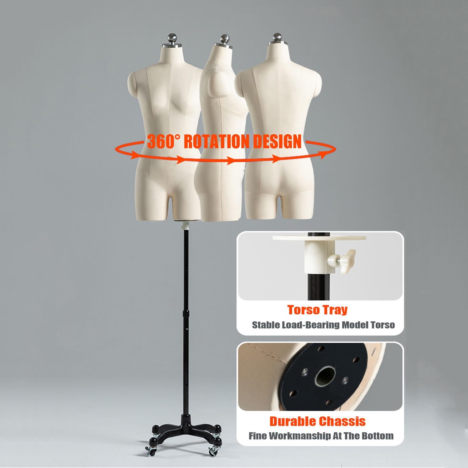Amazon.co.jp: 女性用ドレスフォーム 女性用マネキン トルソー ドレス