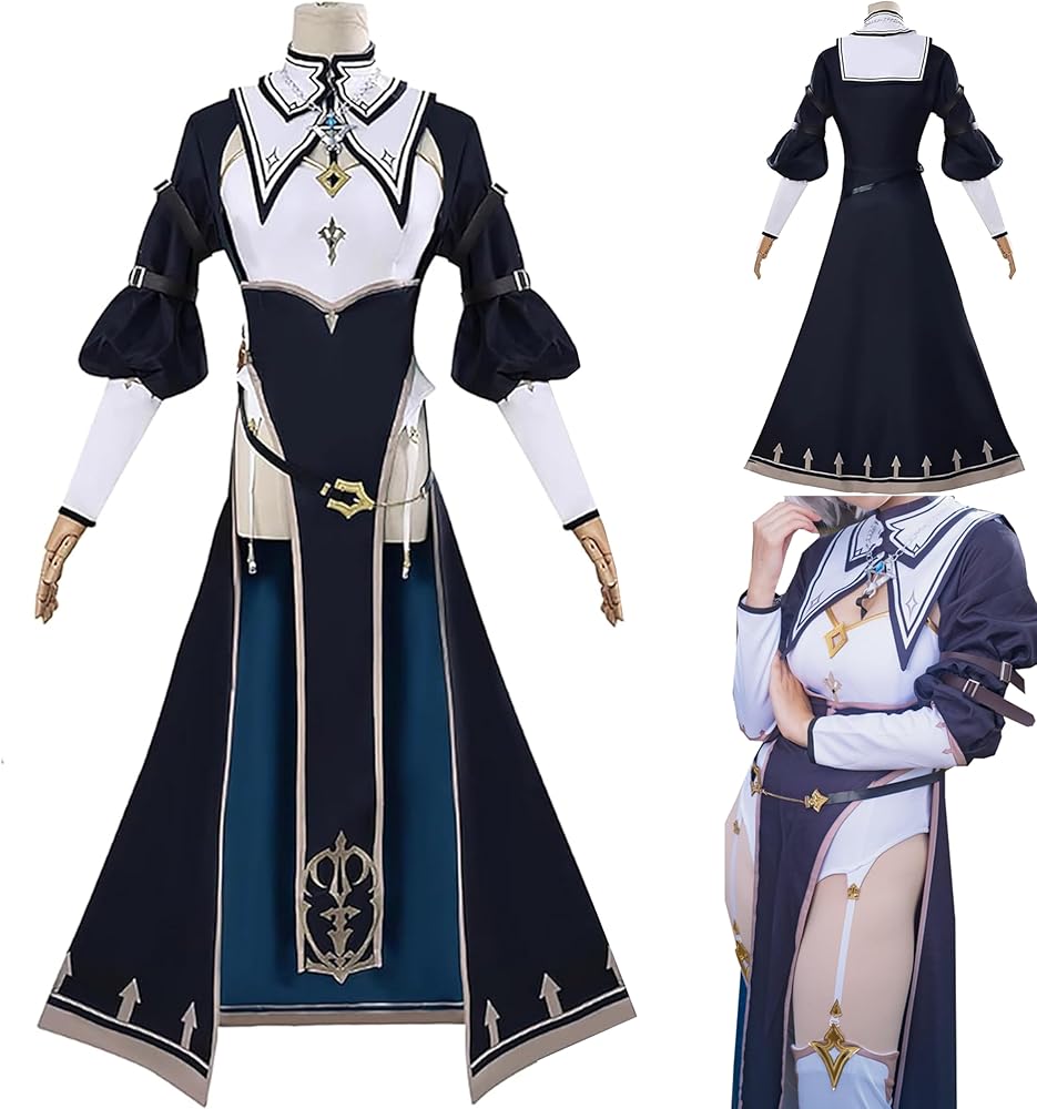 Amazon.co.jp: [CSPY]コスプレ衣装白銀ノエル 修道服 巫女 修女