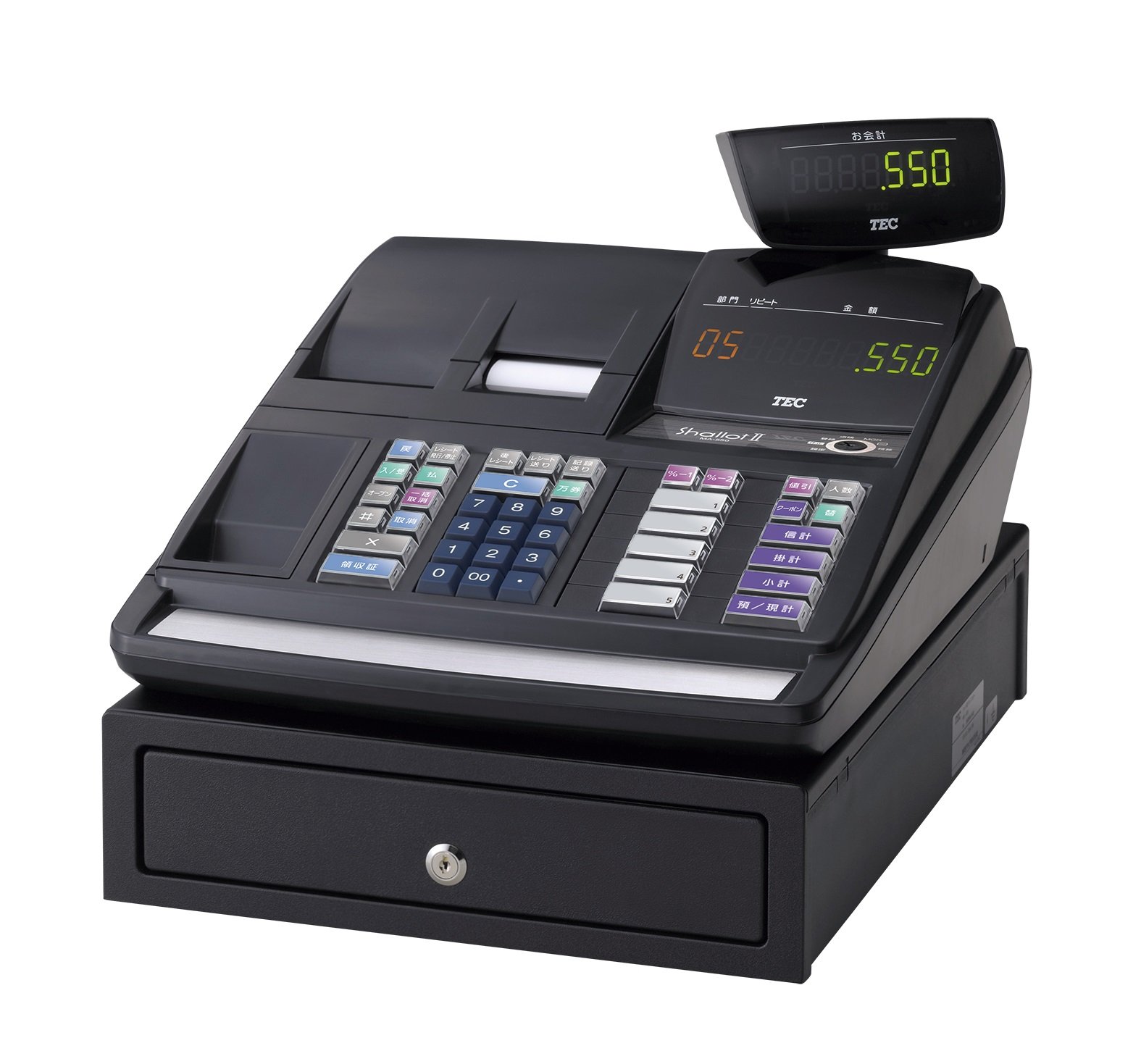 Amazon | 東芝テック 電子レジスター 5部門 MA-550-5B-R 黒