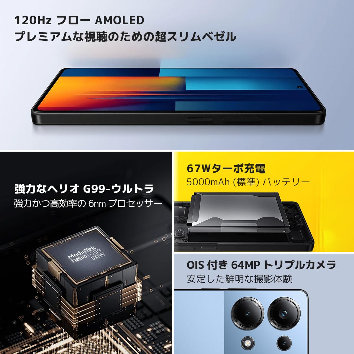 Amazon | シャオミ Xiaomi POCO M6 Pro 8GB+256GB グローバル版 SIM