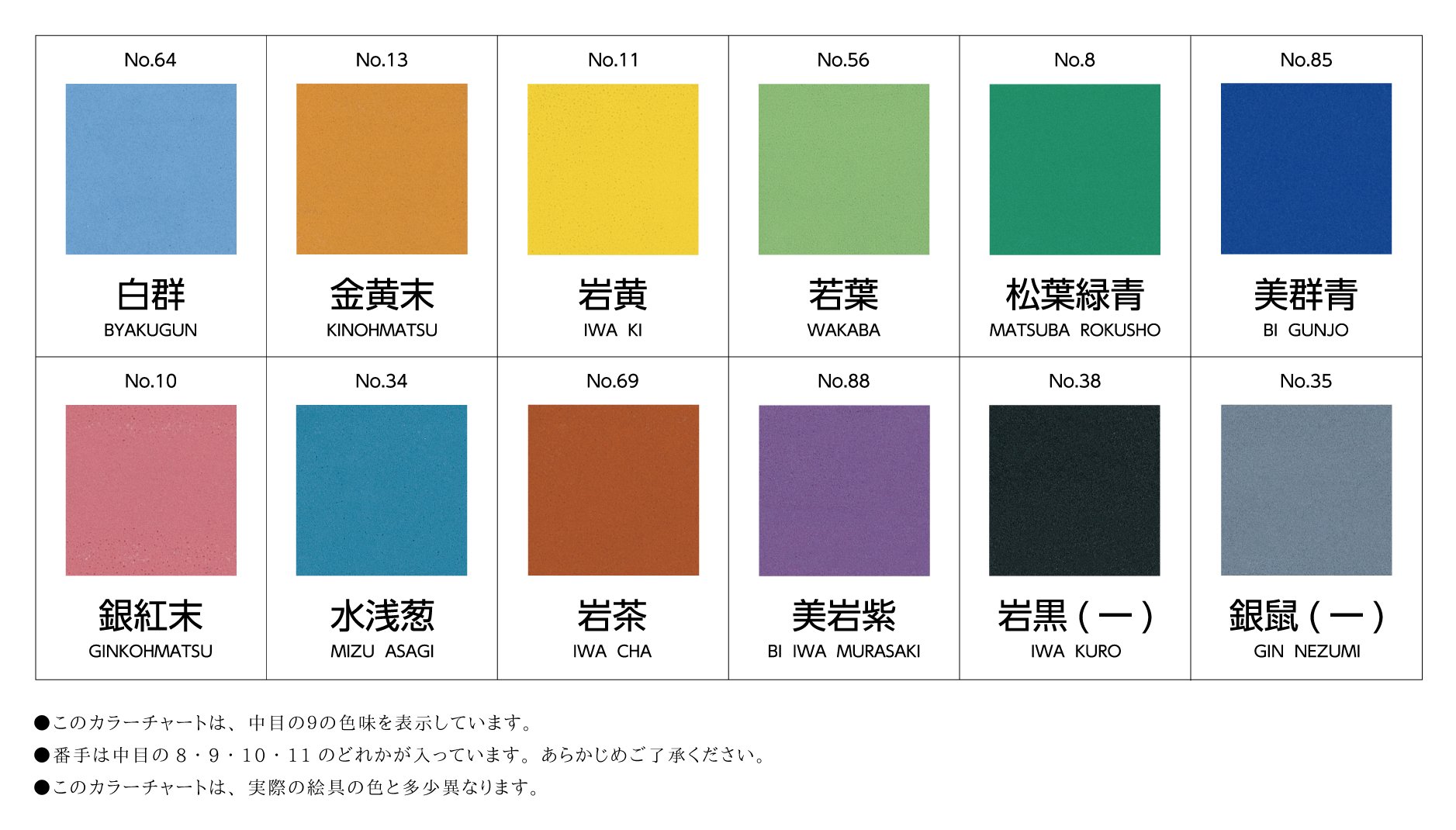 Amazon | 吉祥 日本画用絵具 岩絵具 12色セット | 絵具 通販