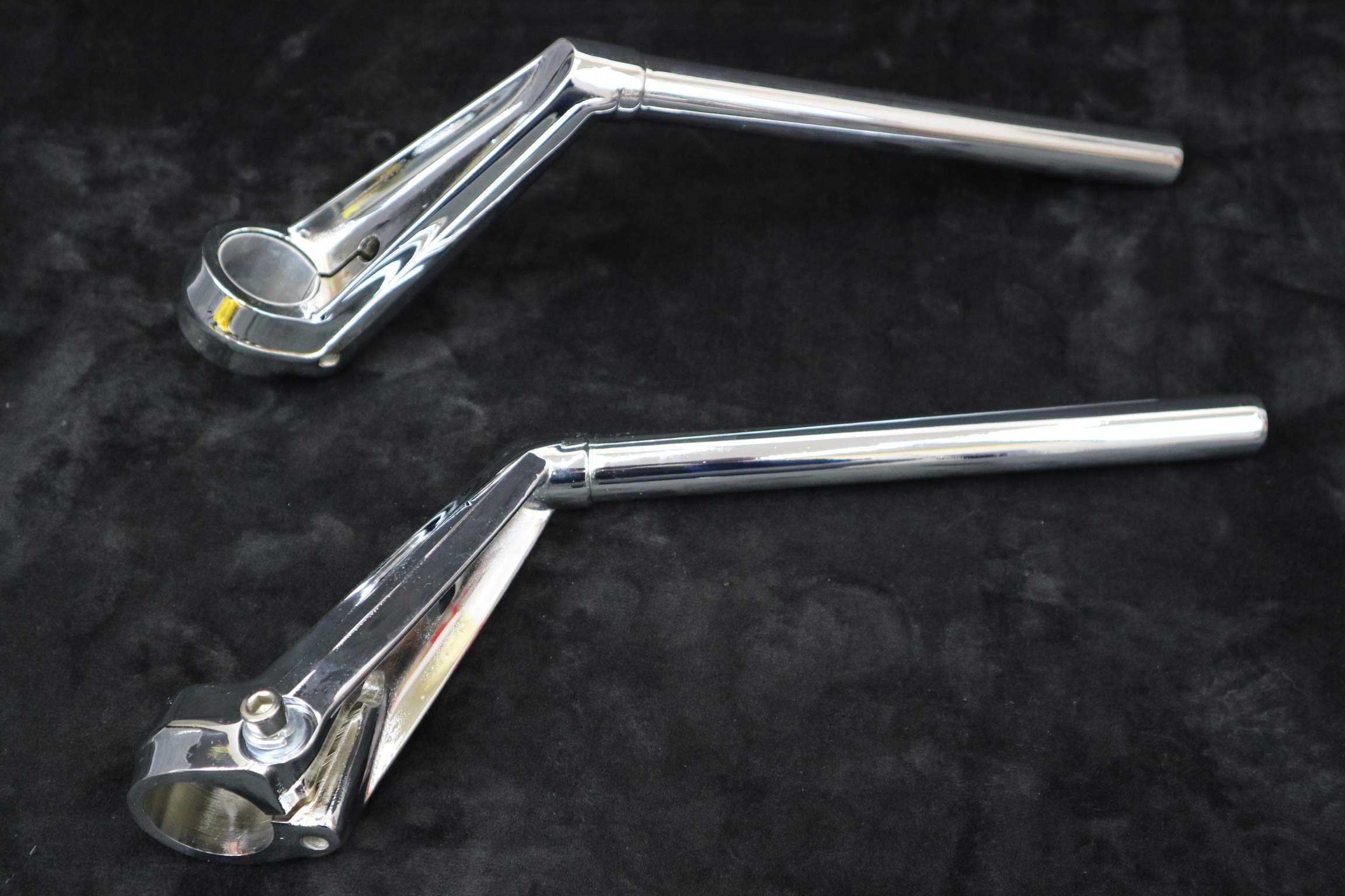 Amazon | 【旧車ハン】 VFタイプ ハンドル メッキ / 35π 高さ15cm