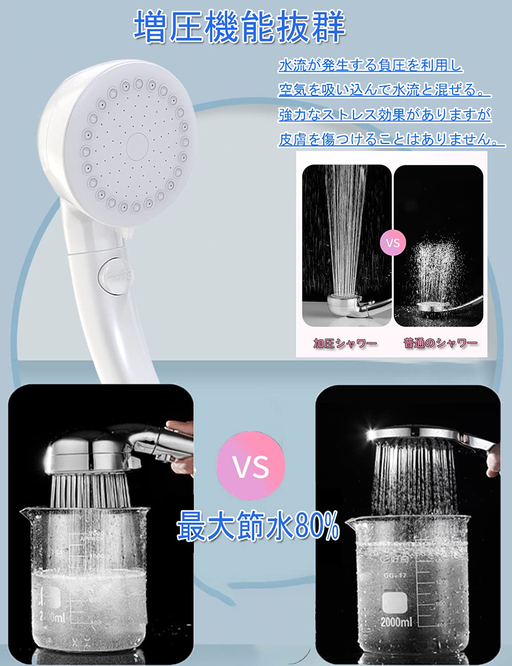 Amazon.co.jp: シルキーバブルシャワー シャワーヘッド マイクロ
