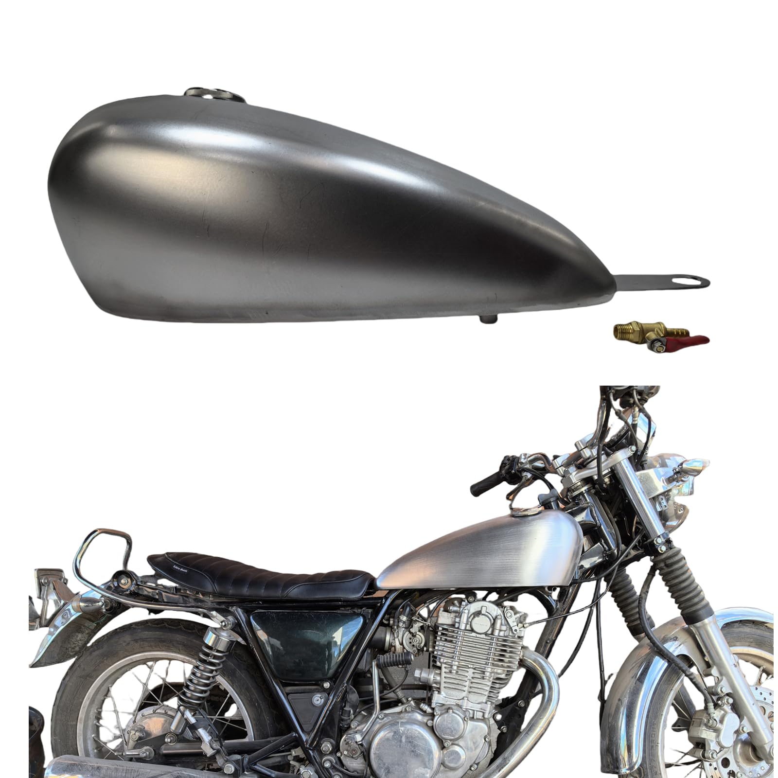 Amazon | ヤマハ SR400 500 1978-2015 1979 シルバー用オートバイ