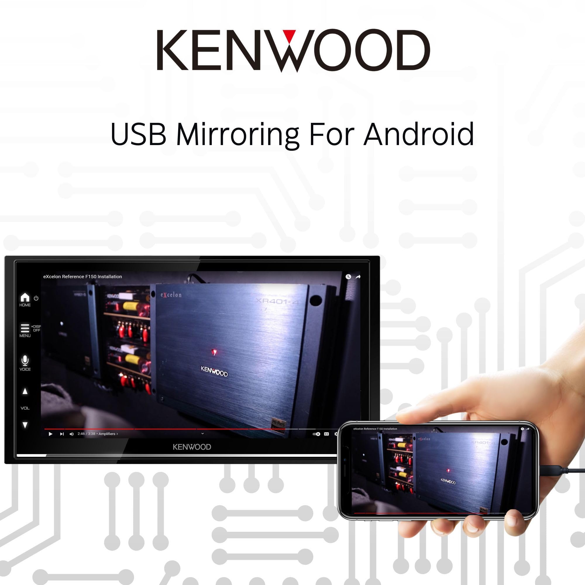 Amazon.com: KENWOOD DMX8709S 6.8-Inch Capacitive Touch Screen, Car