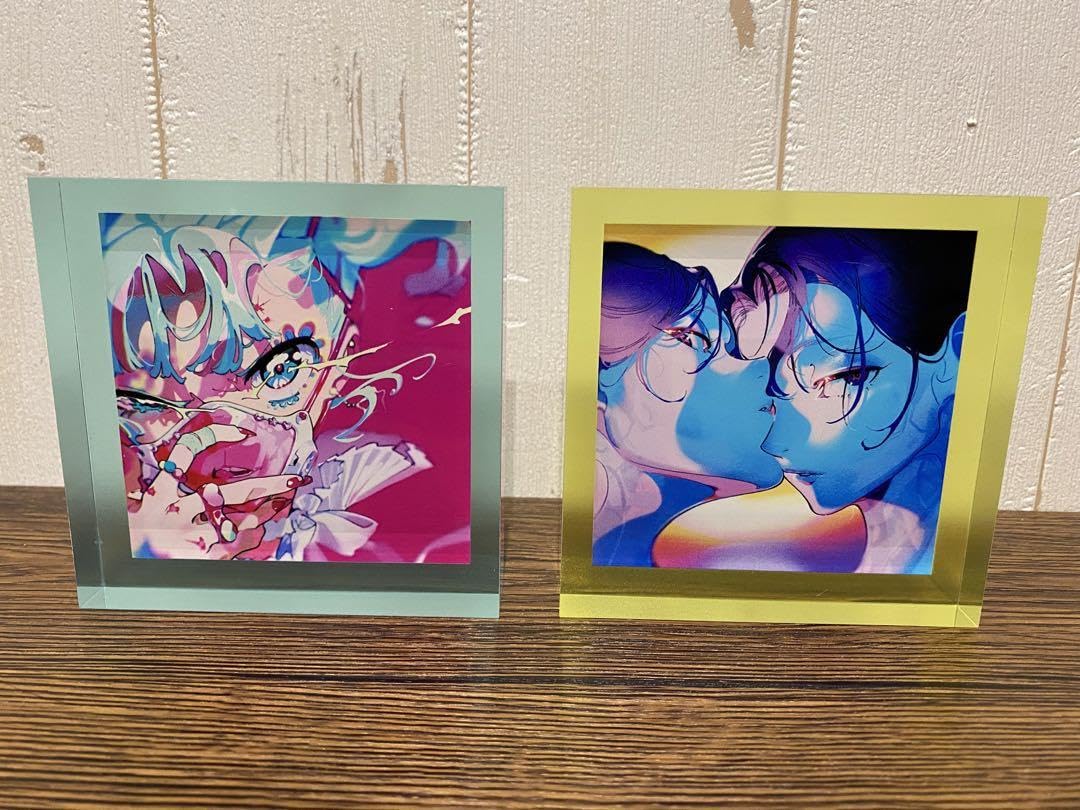 Amazon.co.jp: 米山舞 アクリルブロック 個展 EGO 2種セット PYHJTPXK