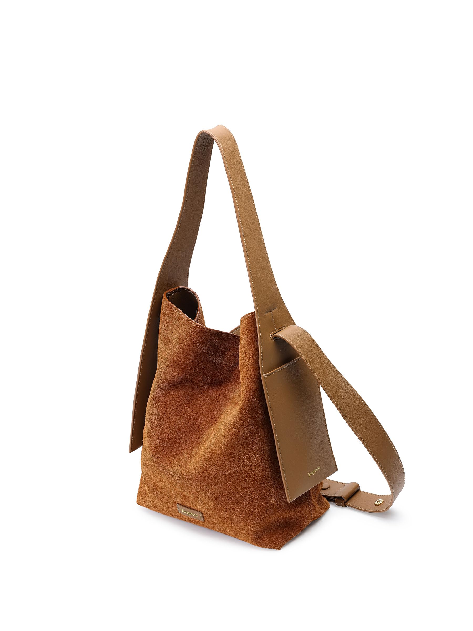 Amazon | [Songmont] Drippy トートバッグ メンズ 本革 スエードバッグ