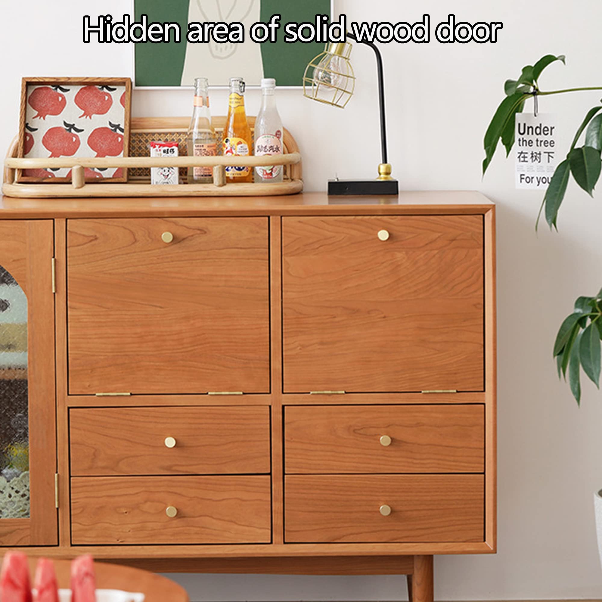 Amazon｜モダンなサイドボードビュッフェ収納キャビネット、収納付き