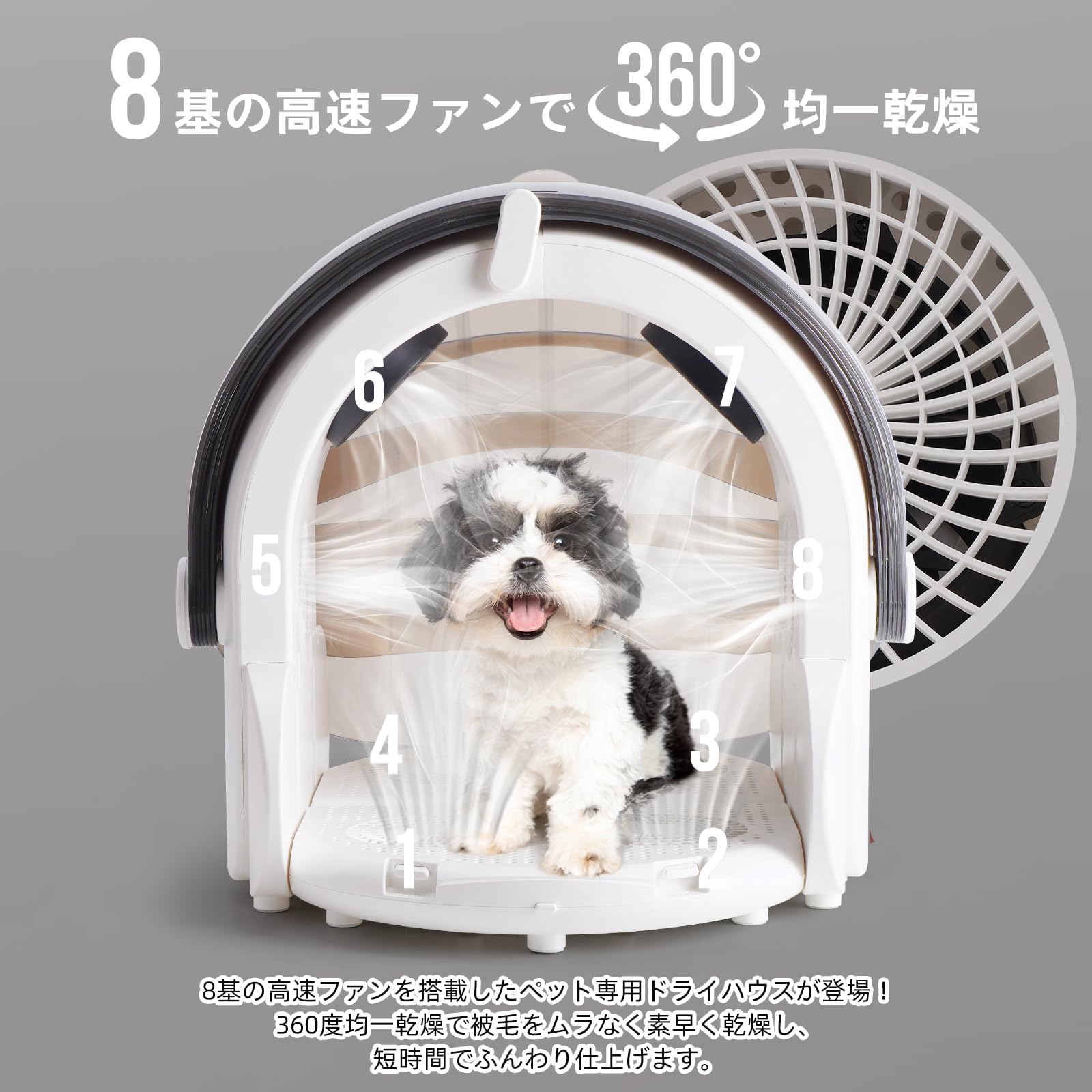 Amazon | HOVONO ペットドライルーム 猫 ドライボックス 折りたたみ 犬