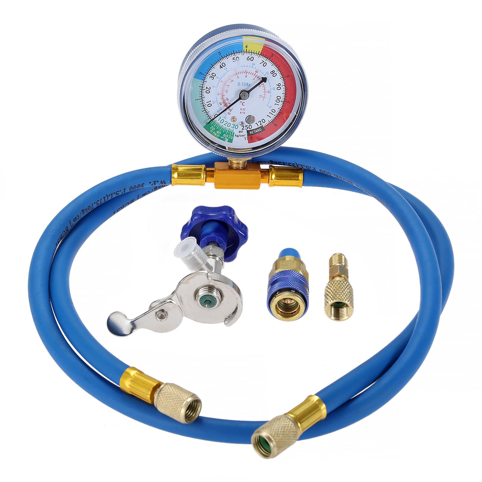 Amazon.co.jp: HZ-MONSTAR R12 R134a カーエアコン ガスチャージキット