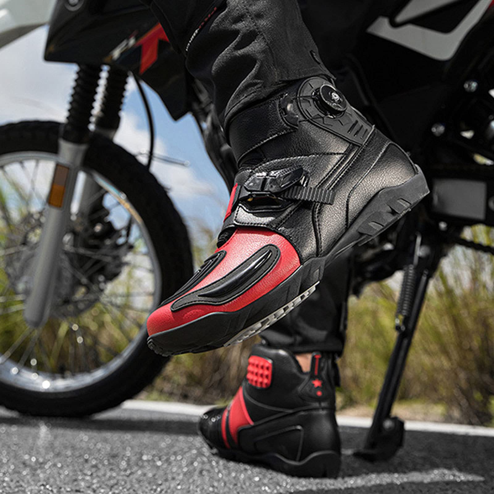 Amazon.co.jp: 冬のオートバイのブーツを暖かく保つ、モトブーツ
