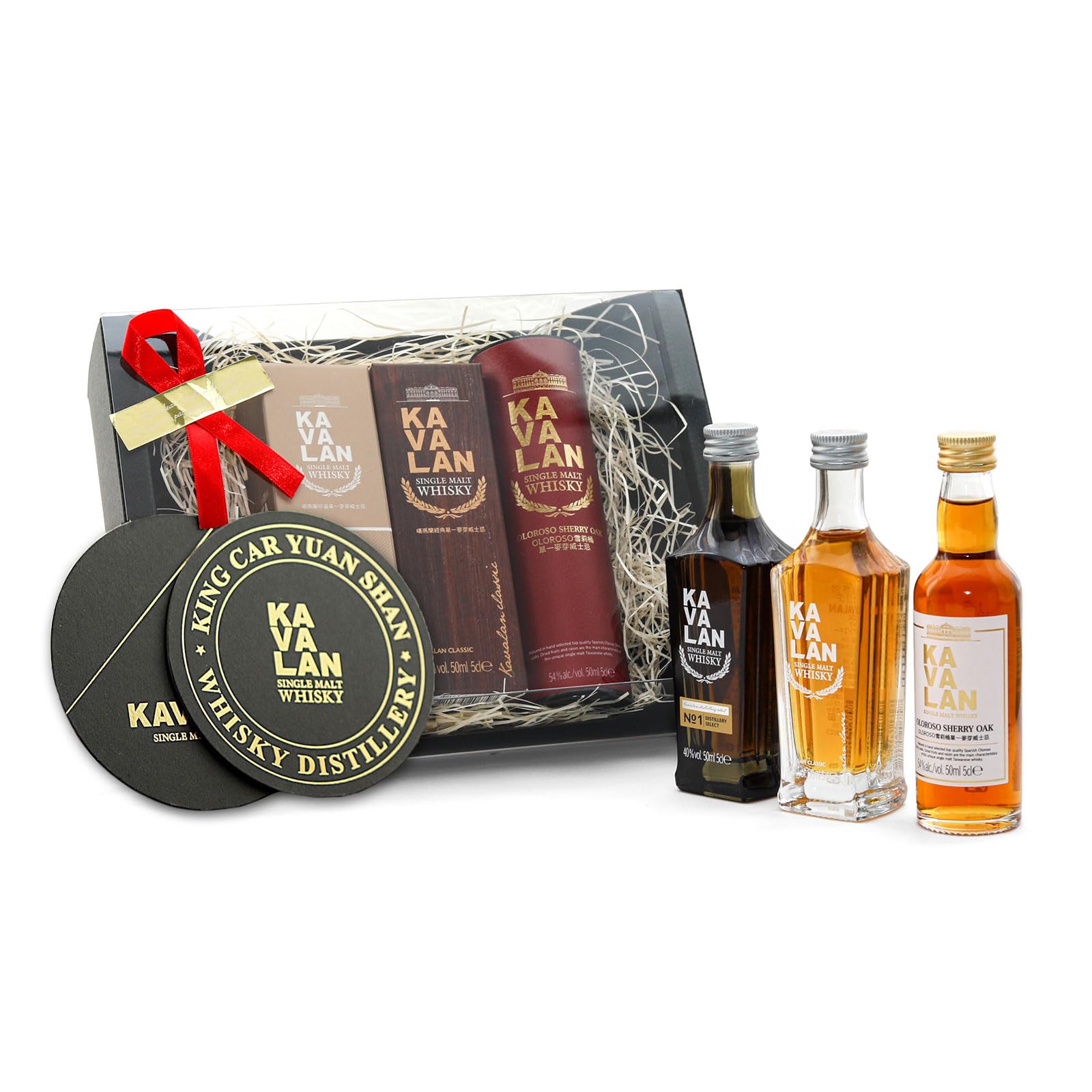 Amazon.co.jp: 台湾 ウイスキー カバラン ミニチュア 3本 ギフトセット