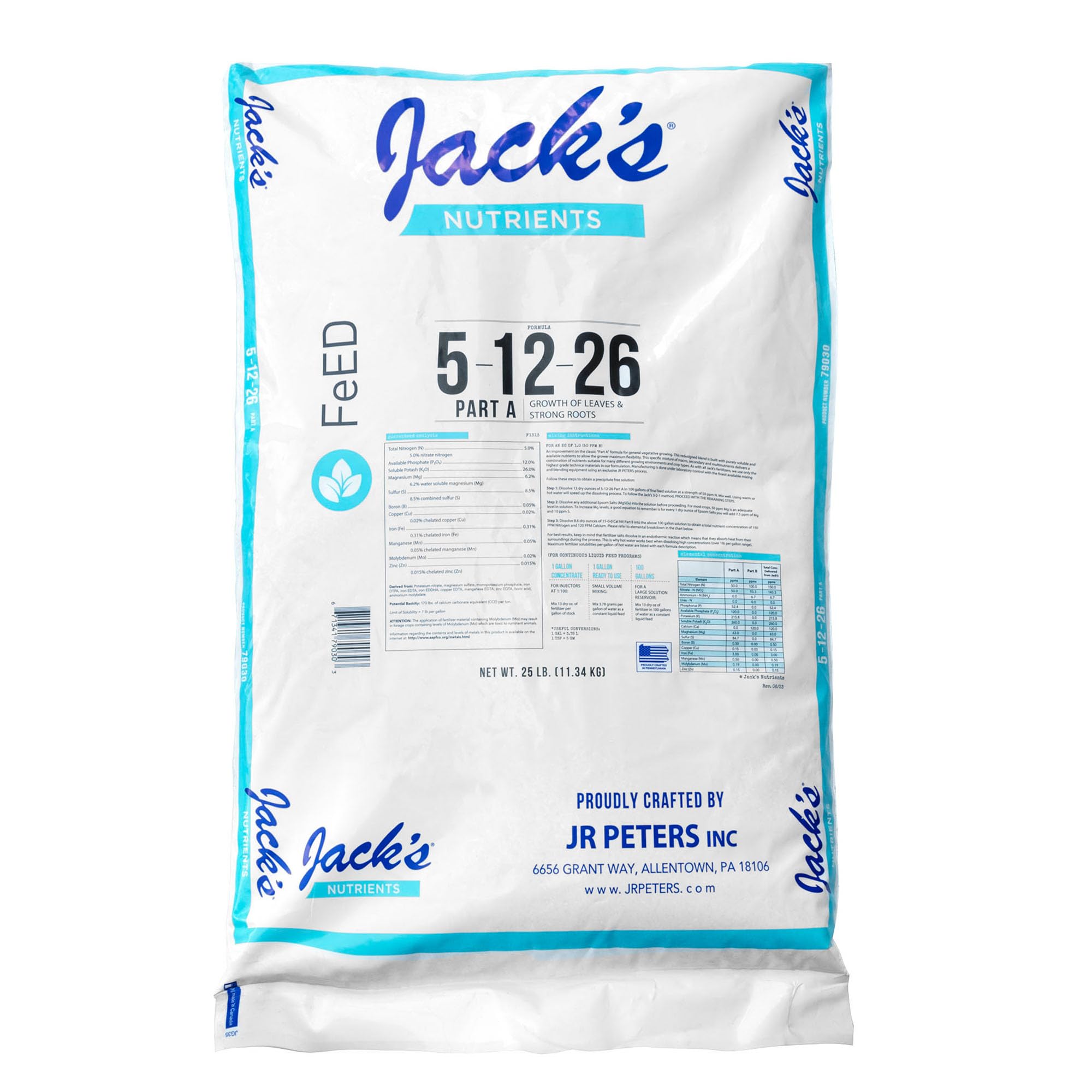 Amazon.com : Jack's Classic Nutrients Hydroponic 5-12-26