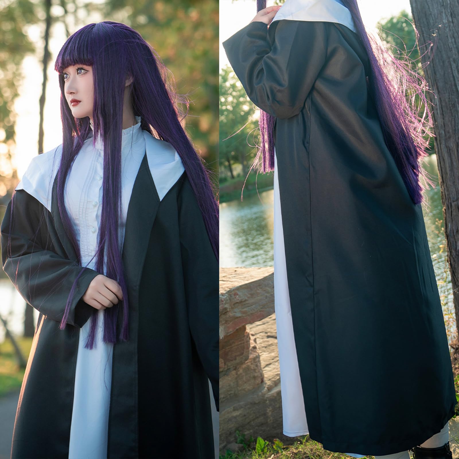 Amazon.co.jp: Plazhen 葬送のフリーレン コスプレ 衣装 フェルン 髪