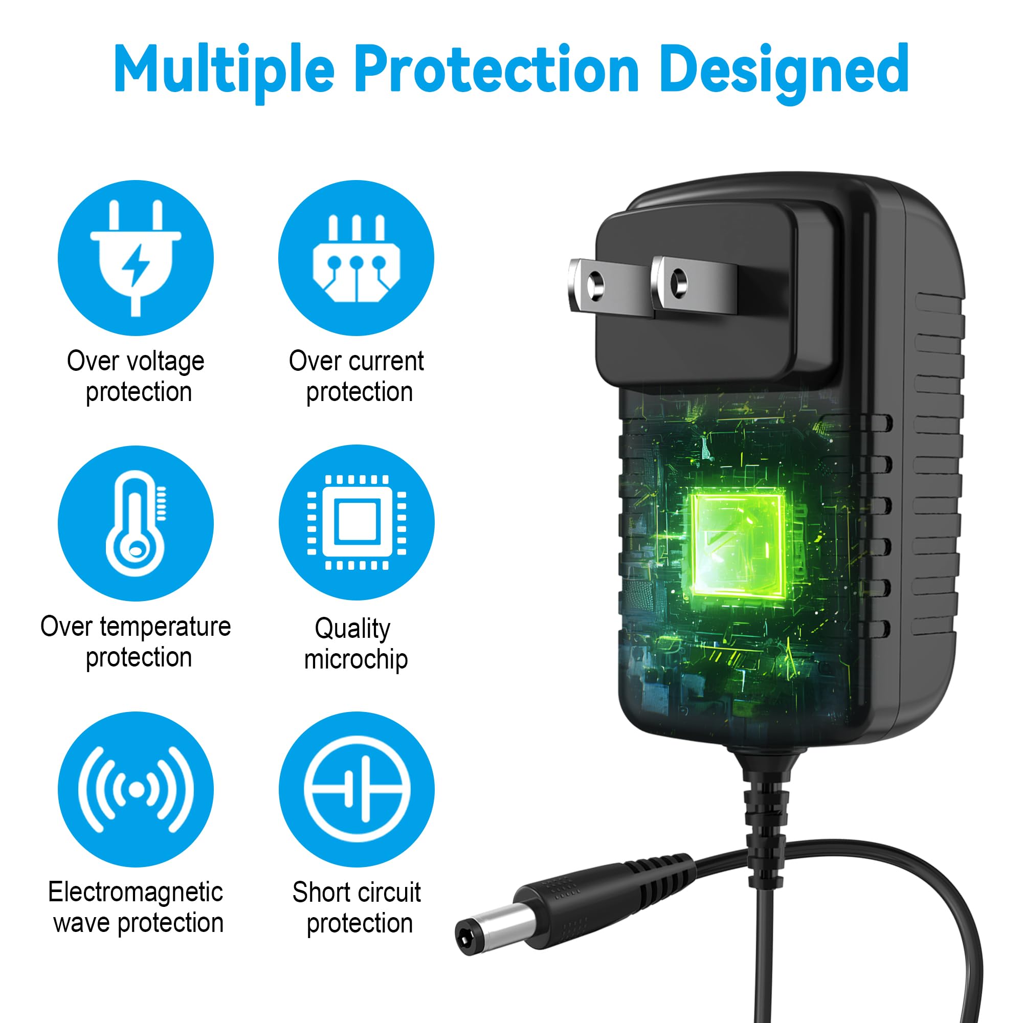 Amazon.com: PK Power 12V AC/DC Adapter for Yamaha P-45 P45 P-45B