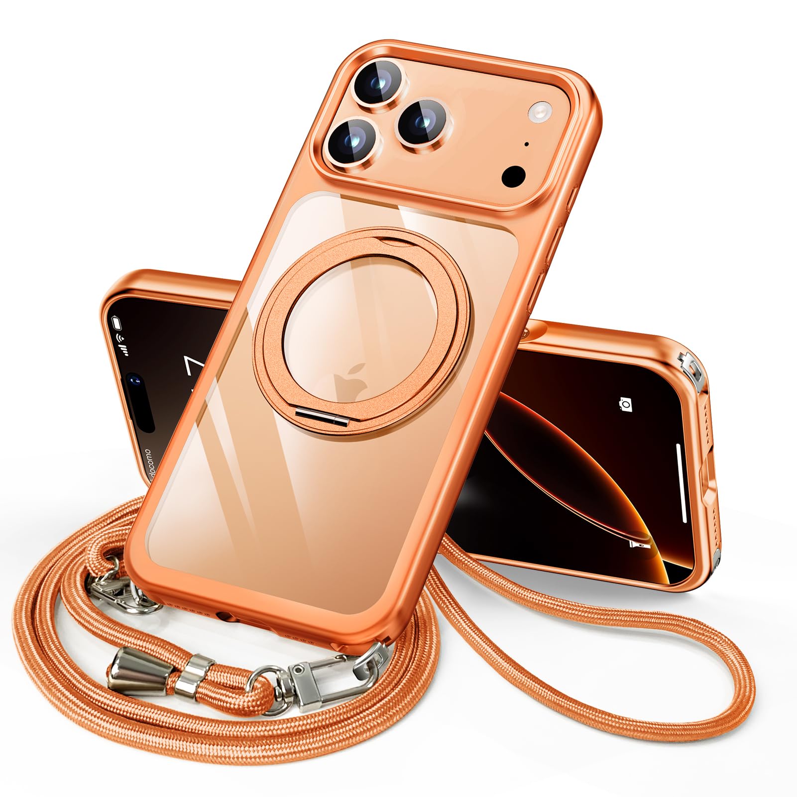 Amazon.co.jp: LUTSIDUTA iPhone 17 Pro 用 ケース ダブルリング付き