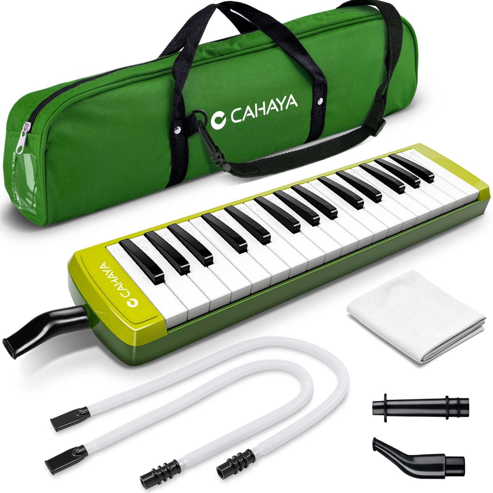 Amazon.com: CAHAYA Melodica Instrument 32-Keys Green Double Tubes