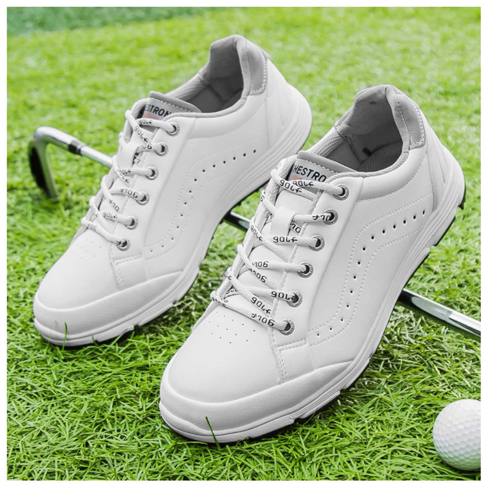 Amazon.co.jp: 男性 ゴルフシューズ スパイクレス おしゃれ ゴルフ