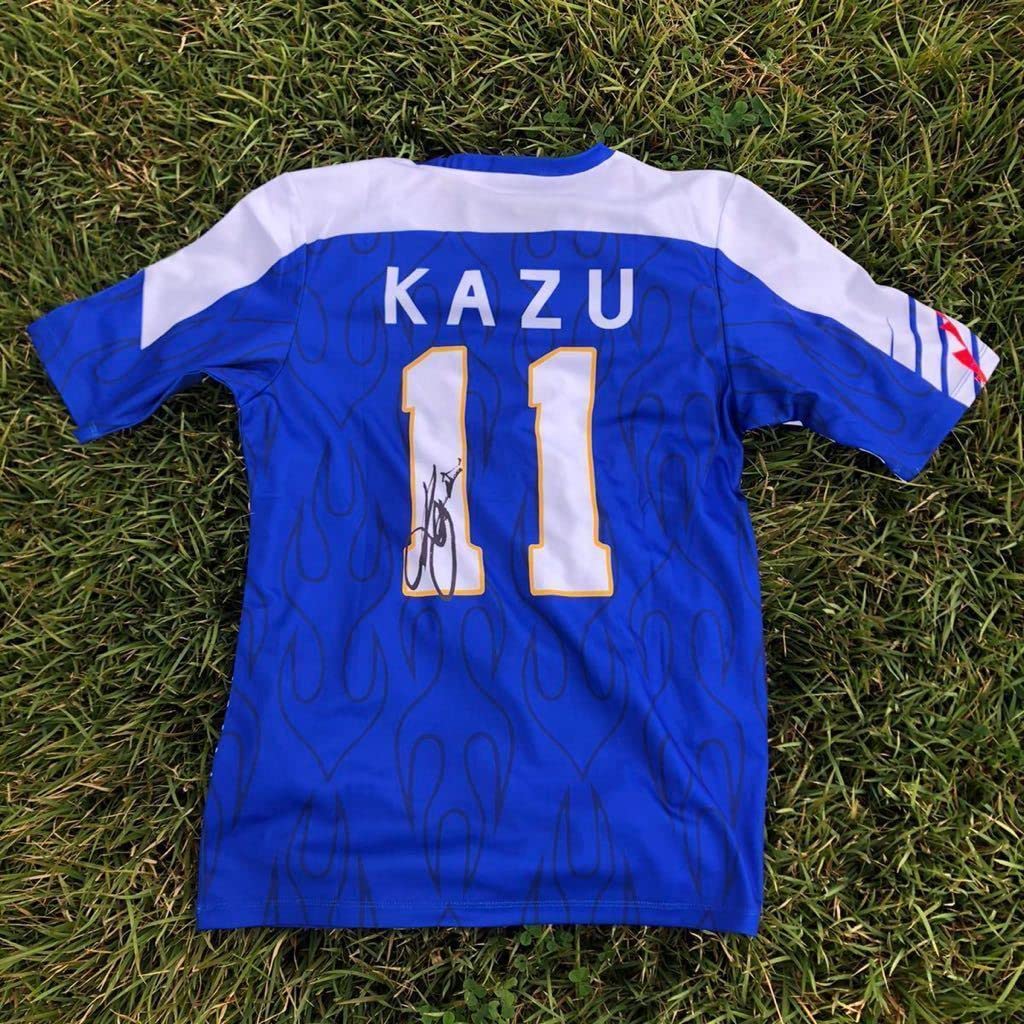 Amazon.co.jp: Lサイズ 三浦知良 キングカズ サインプリント 日本代表