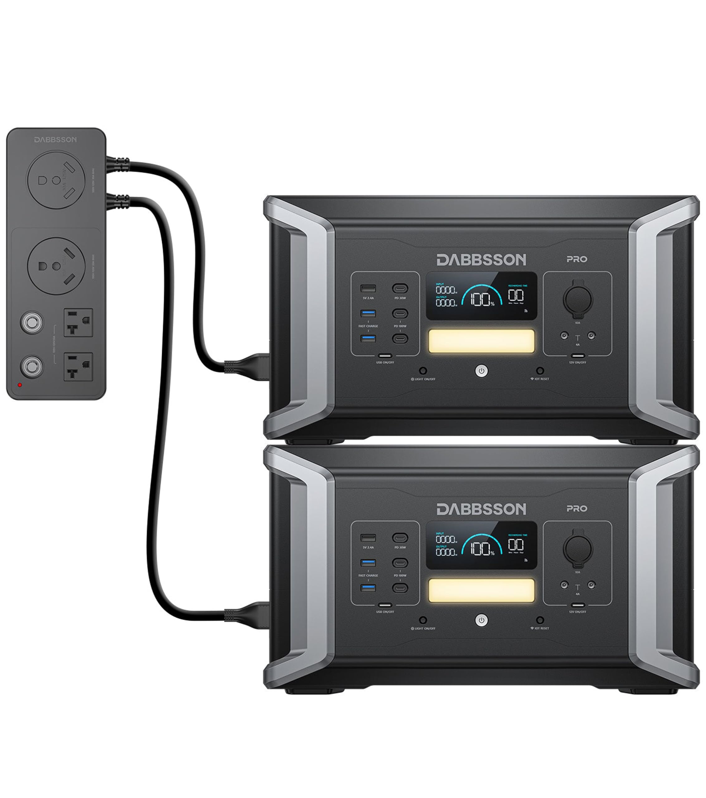 Amazon.co.jp: Dabbsson 半固体リン酸鉄ポータブル電源 大容量