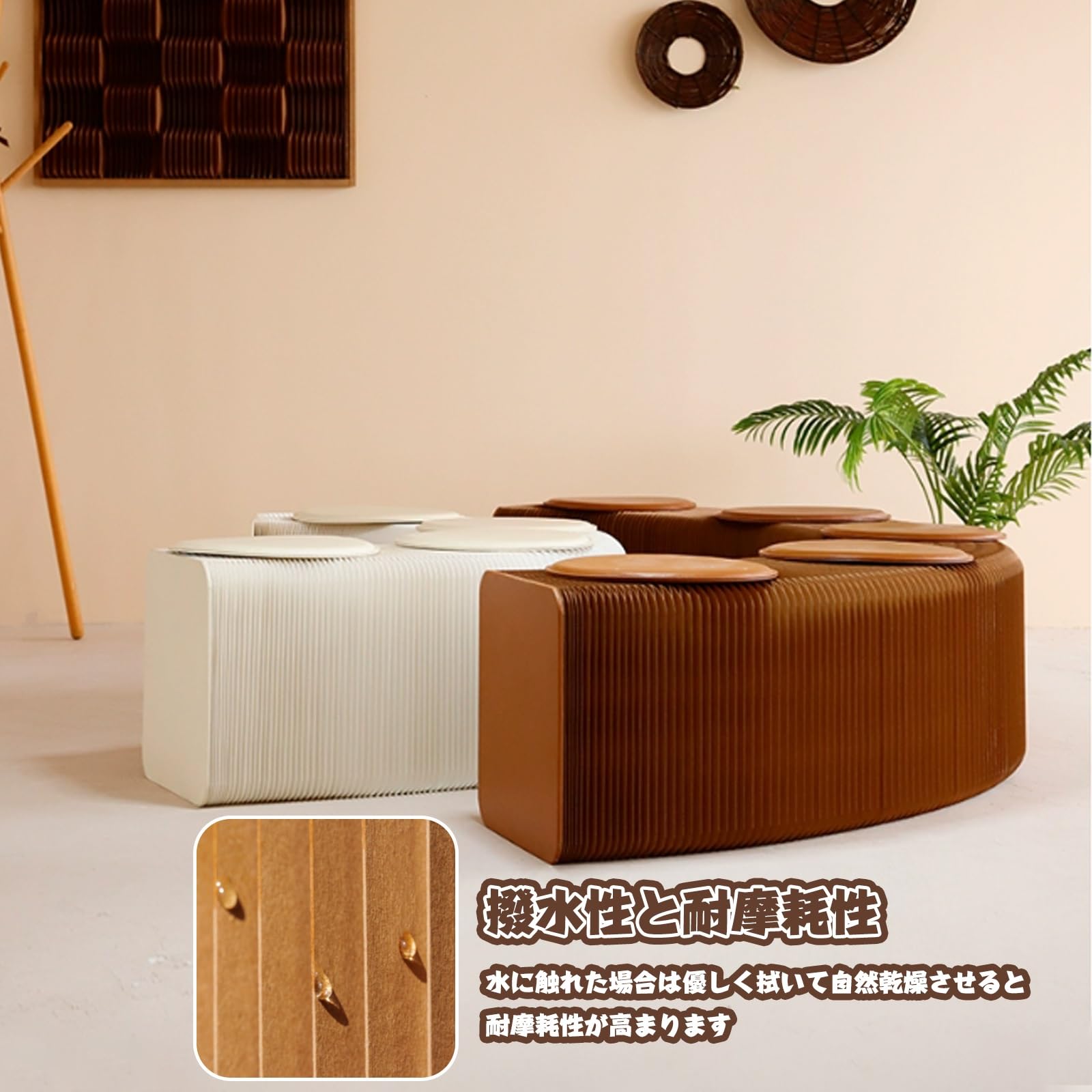 Amazon.co.jp: FLYXADQ アコーディオン 椅子ペーパーベンチ