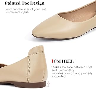 Amazon.com | Zelaprox Women's Casual Pointed Toe Ballet Comfort