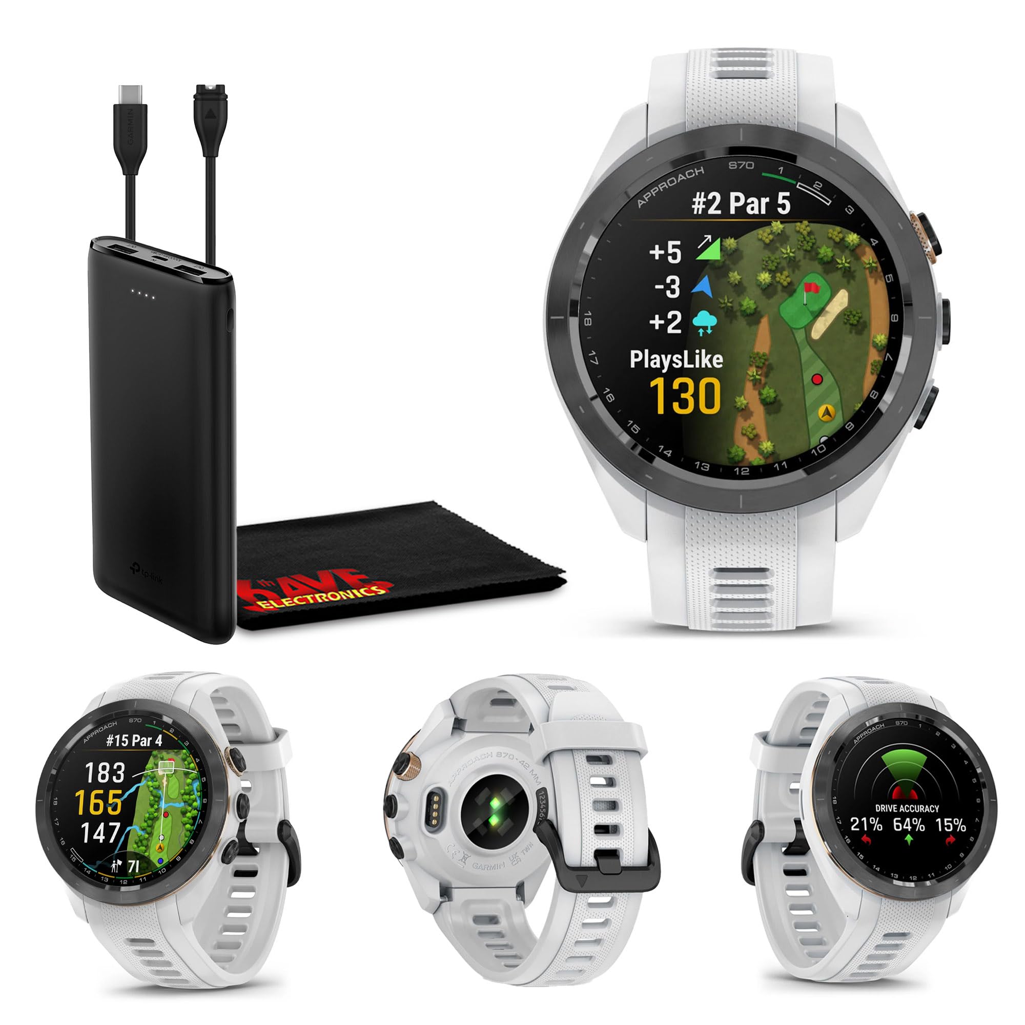 Amazon.com: Garmin Approach S70 42mm Fitness Tracker Watch, GPS