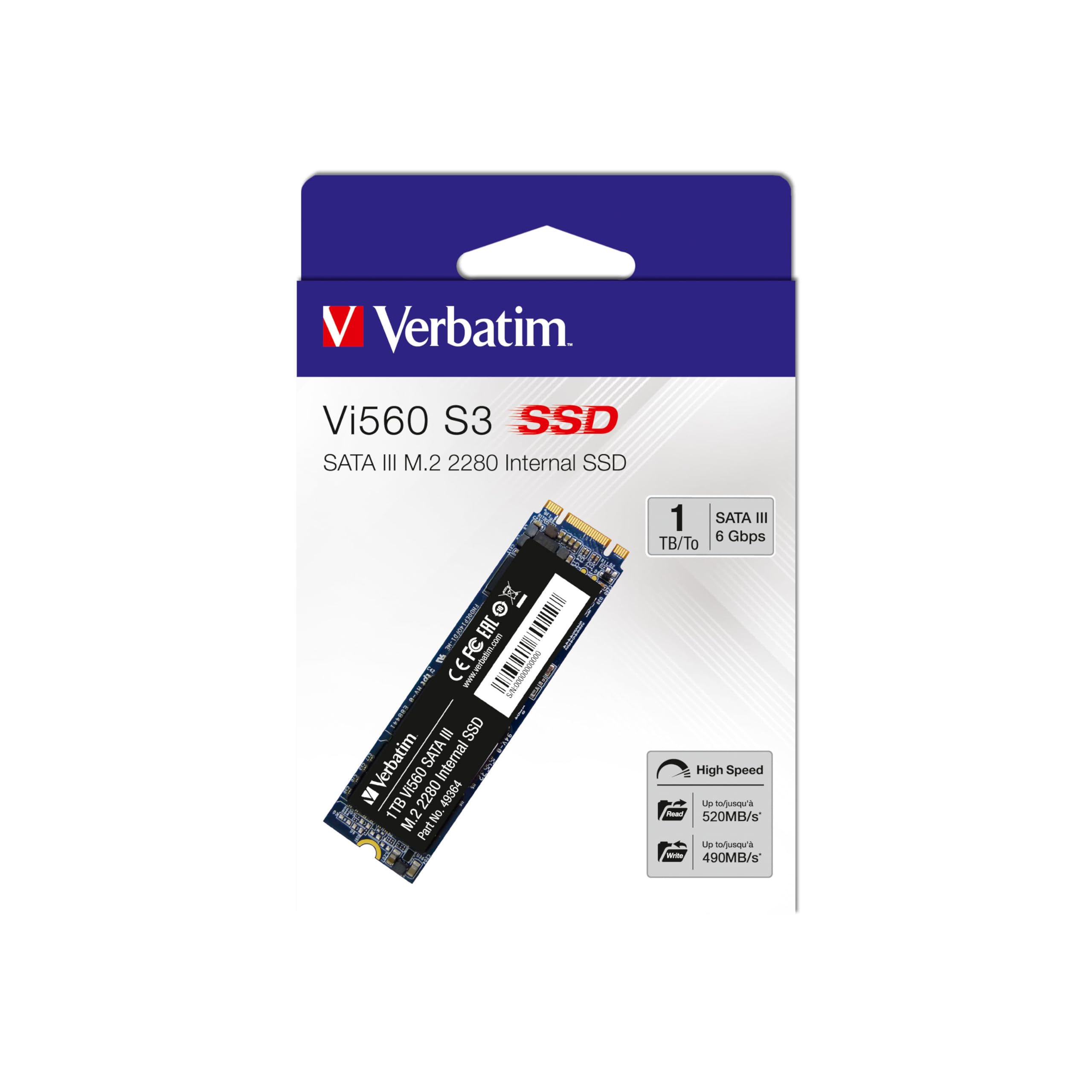 Amazon.co.jp: Verbatim バーベイタム 内蔵 SSD 1TB M.2 SATA 2280