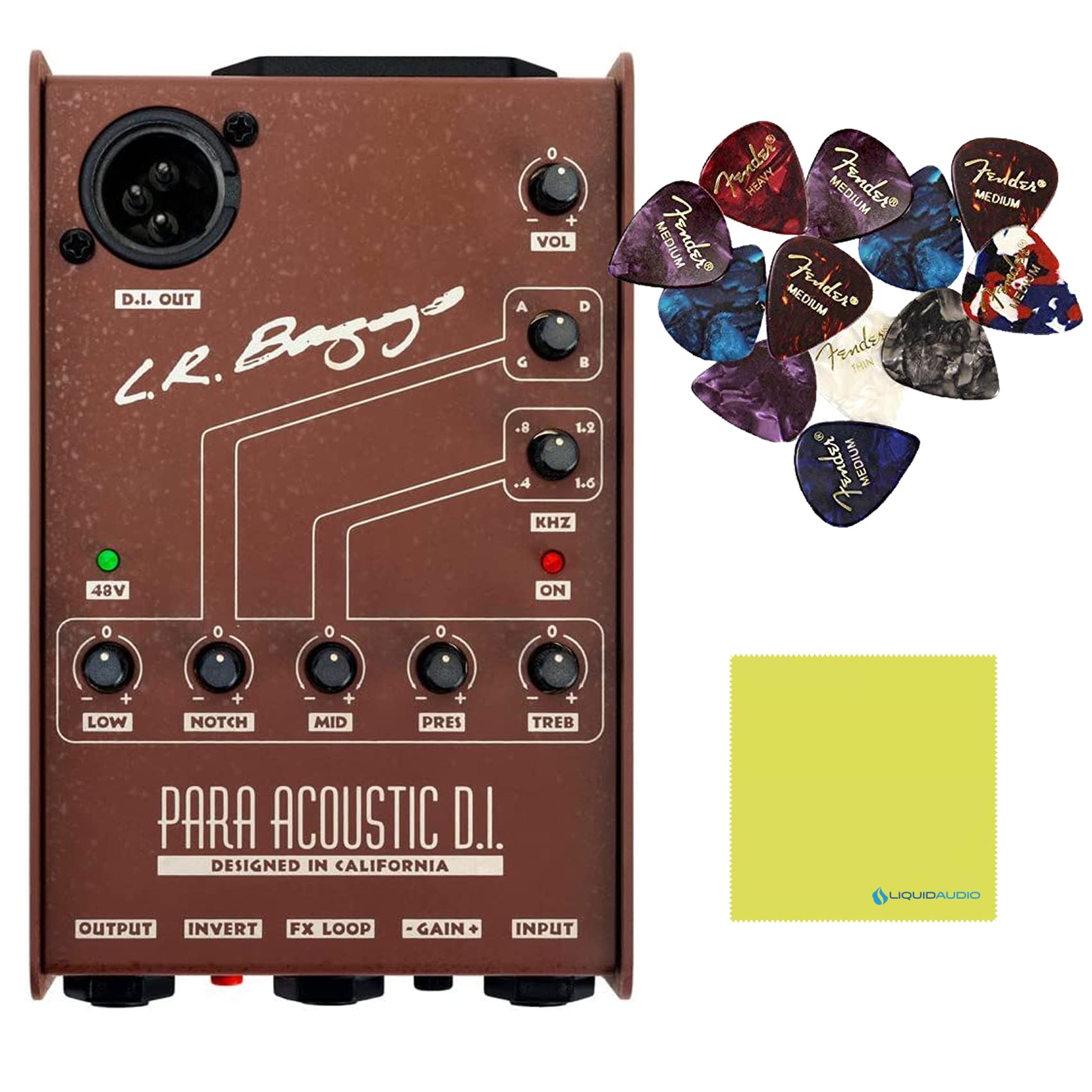 Amazon.com: LR Baggs para DI Acoustic Guitar Preamp and 5-Band EQ