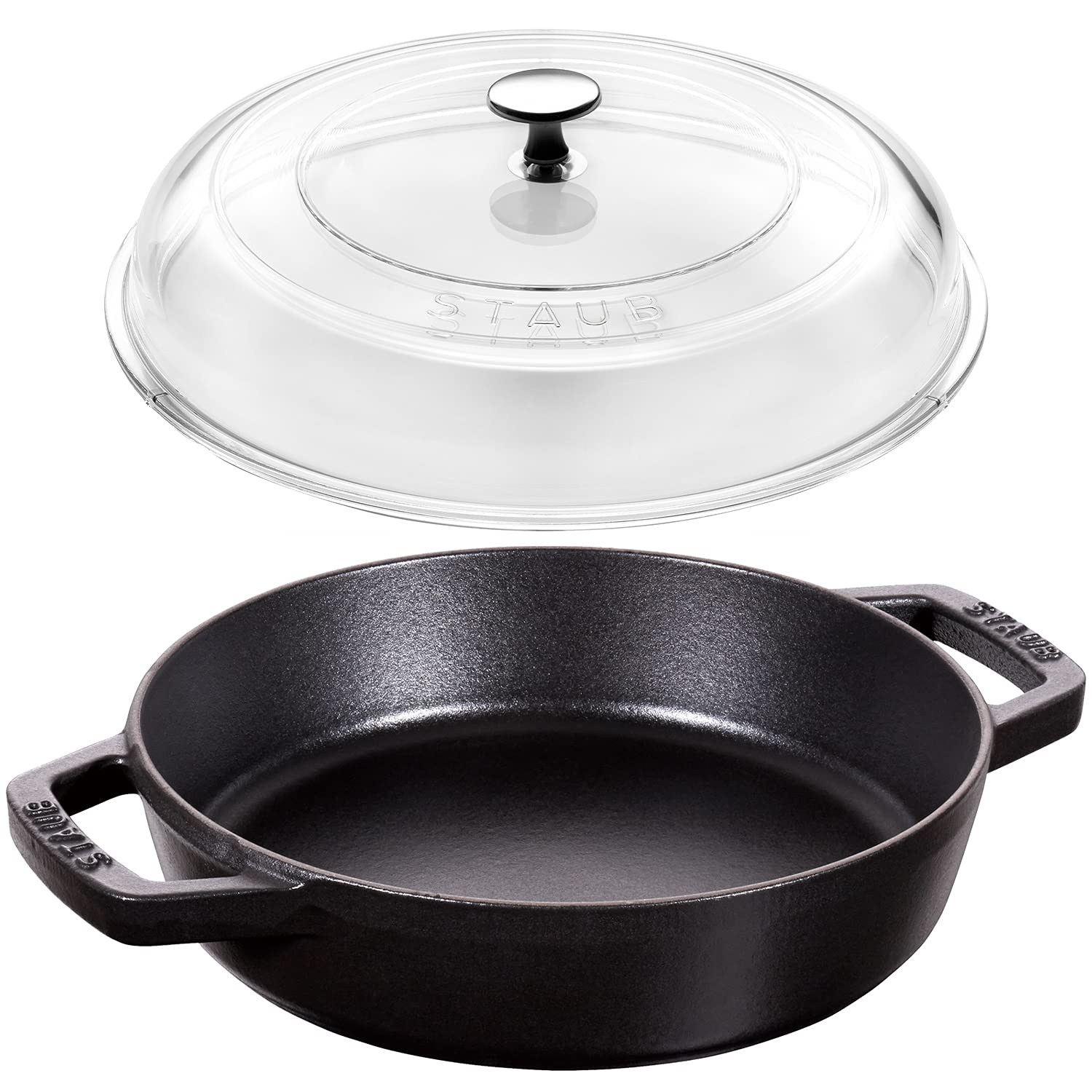 Amazon｜staub ストウブ 「 両手フライパン ブラック 20cm