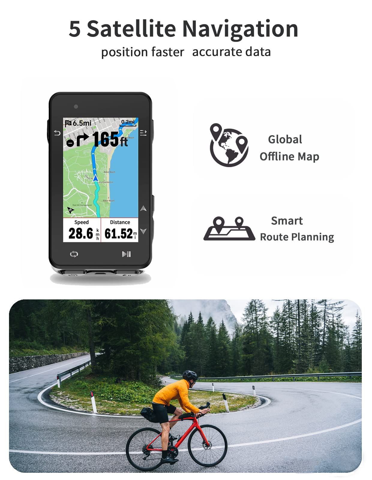 Amazon | iGPSPORT iGS630 GPS バイク コンピューター 2.8インチ 地図