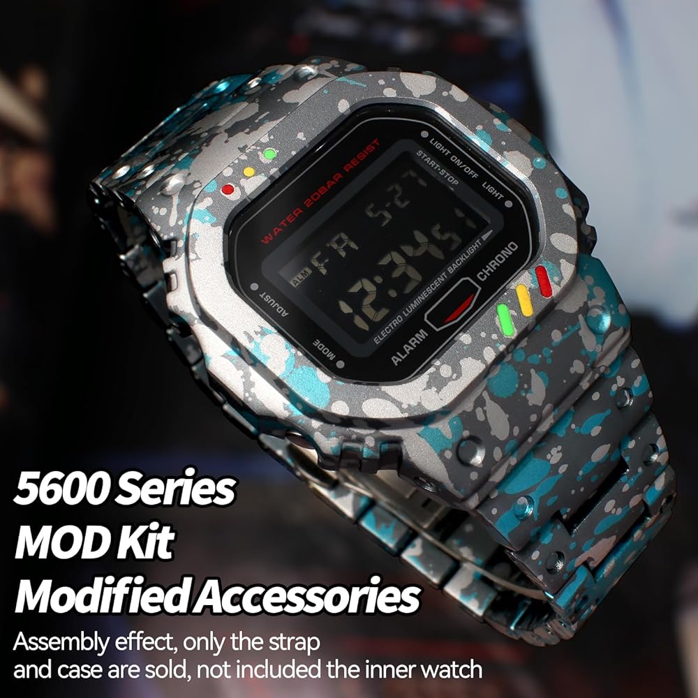 Amazon.co.jp: 腕時計ケース付きメタルウォッチバンド メンズ Casio