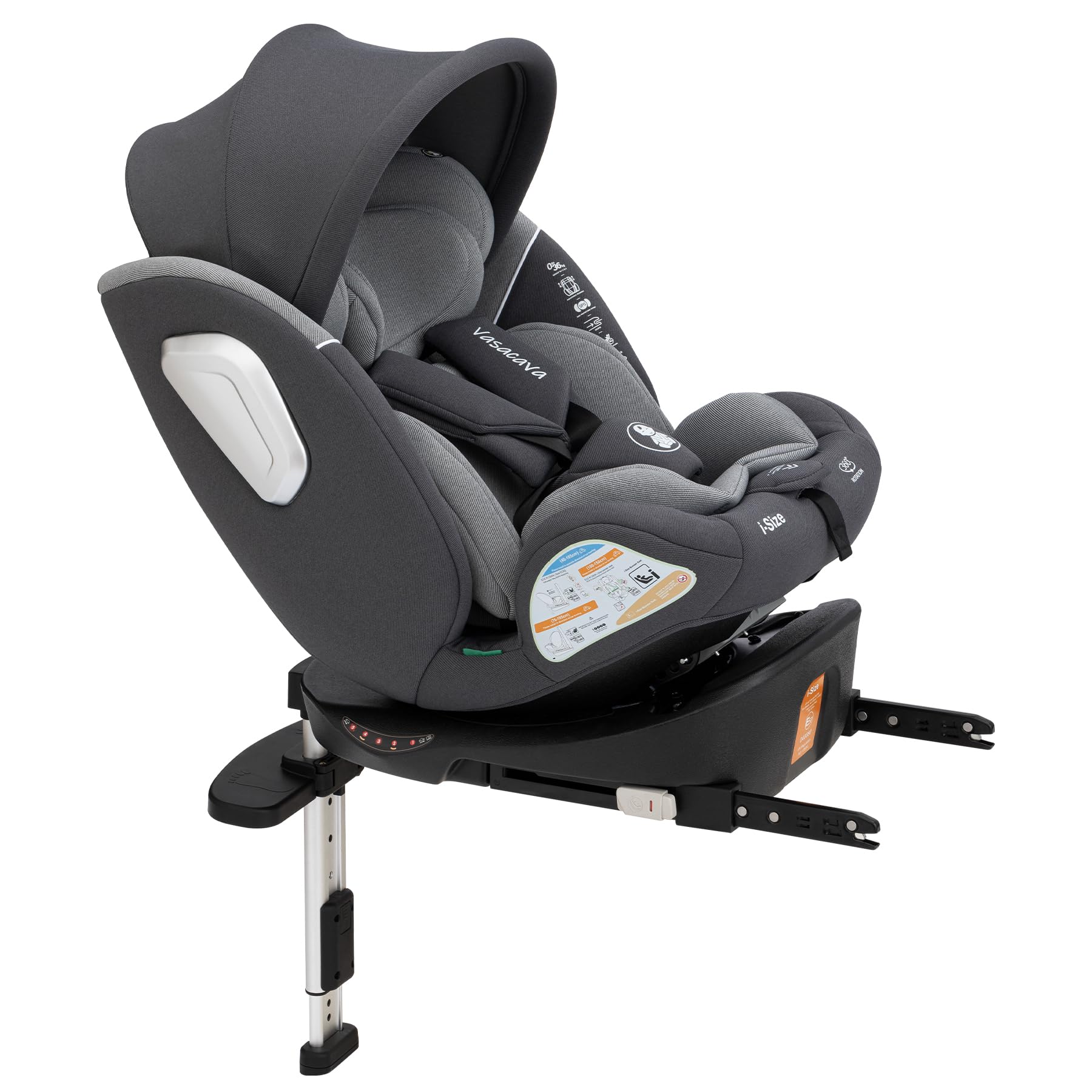 Amazon | Vasacava チャイルドシート 新生児から12歳 ISOFIX対応 360