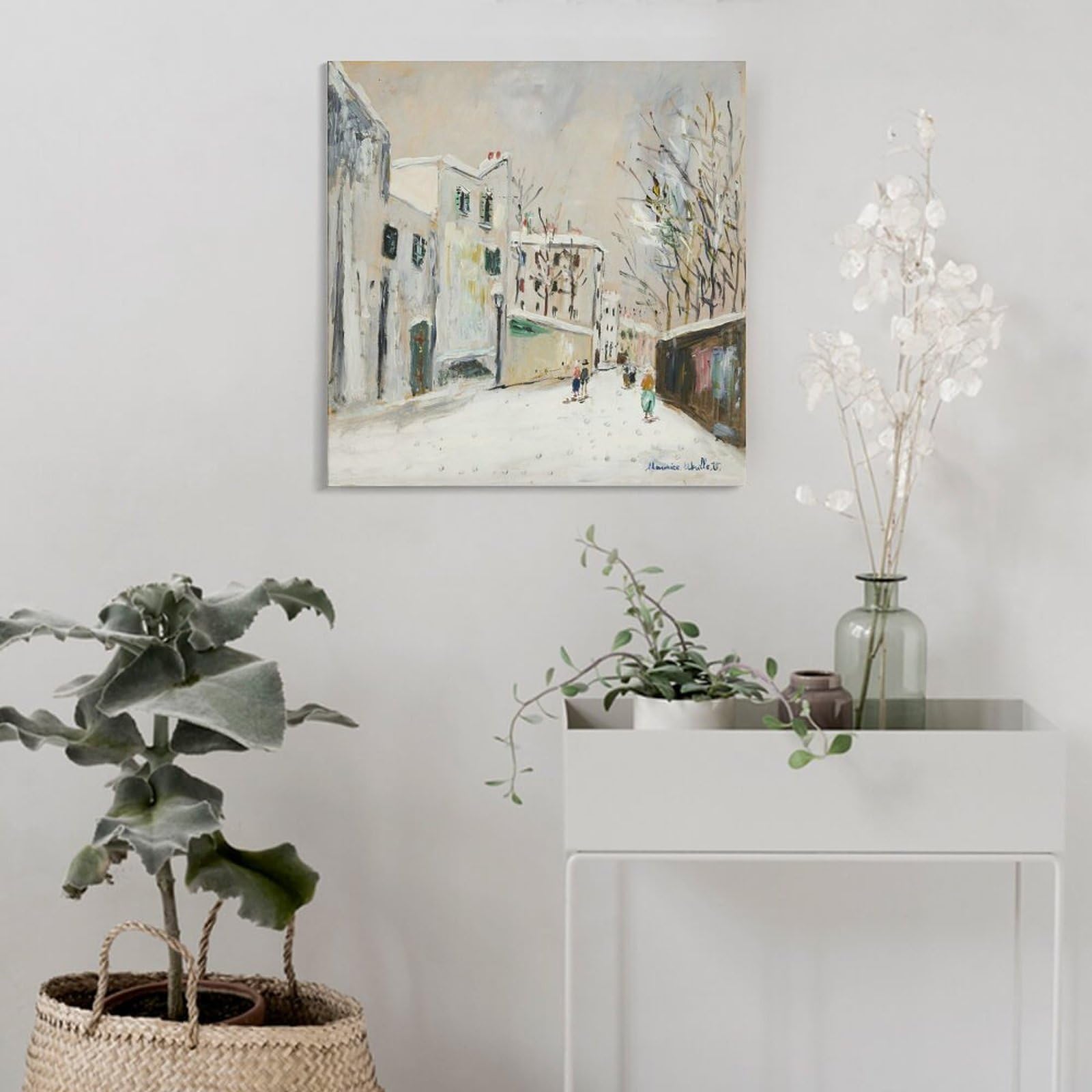 Amazon.co.jp: Maurice Utrilloモーリス・ユトリロ《雪のサン