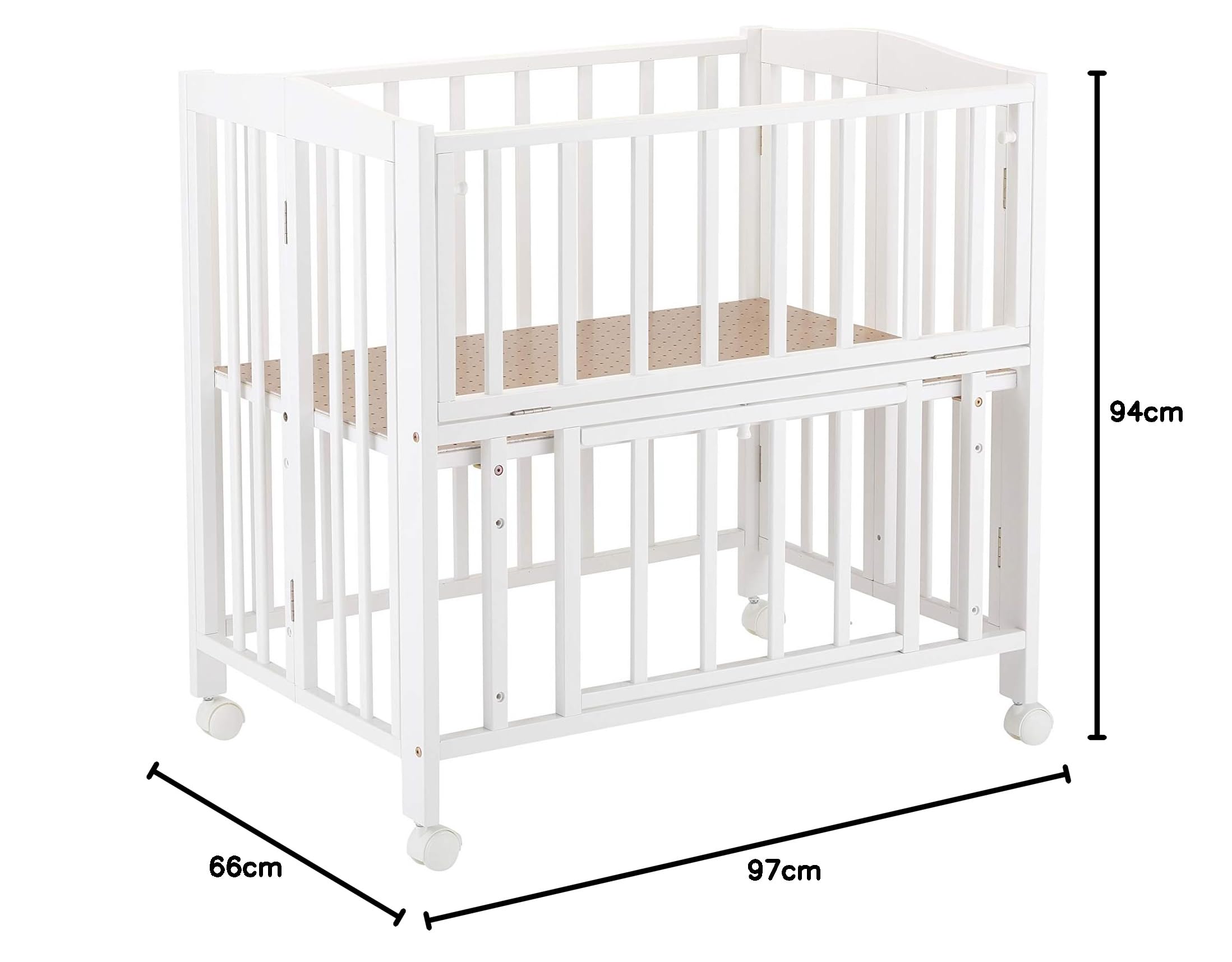 Amazon.co.jp: カトージ ミニベッド 折りたたみ ホワイト 1個 (x 1