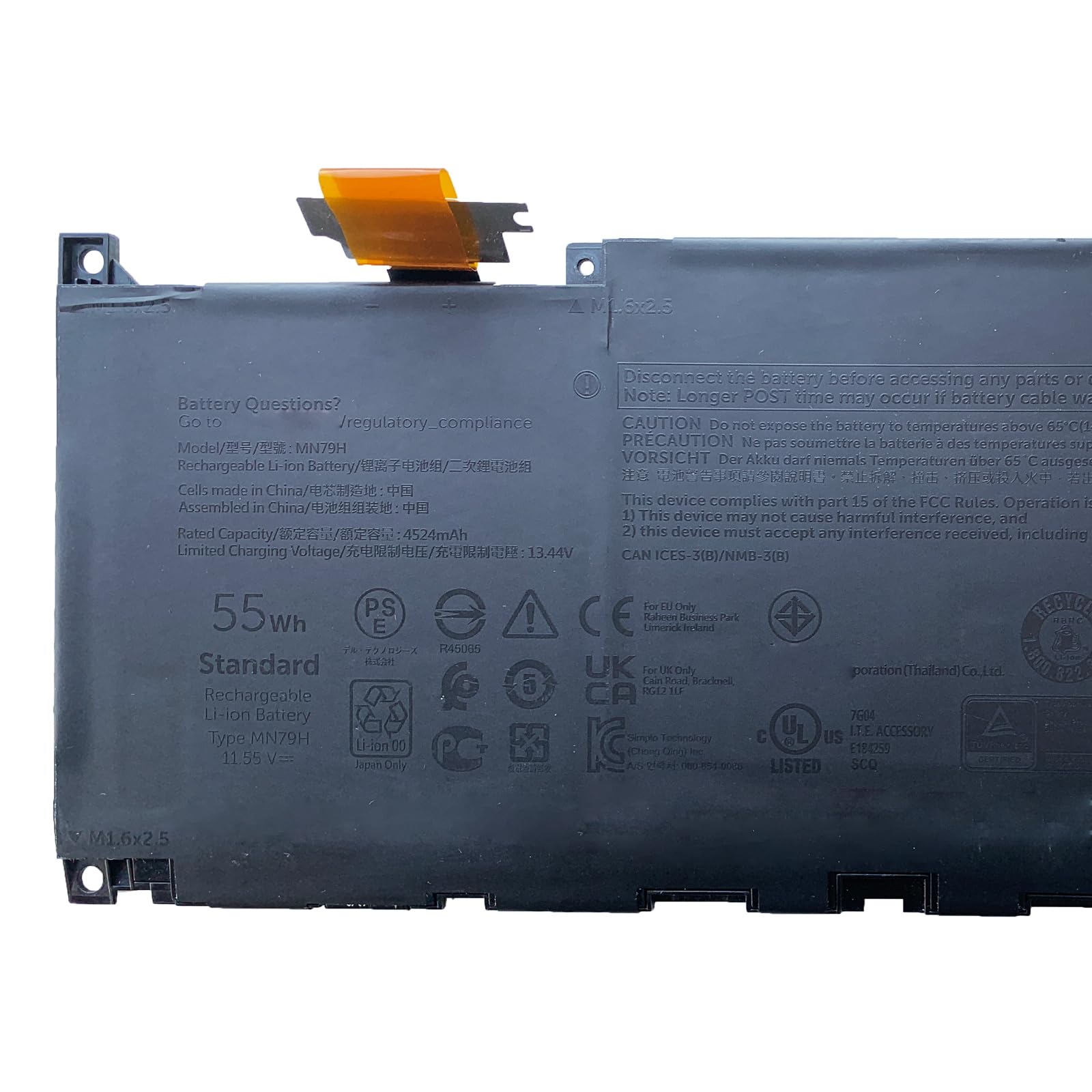 Amazon.com: EPYOBW MN79H Laptop Battery 55Wh 11.55V Compatible