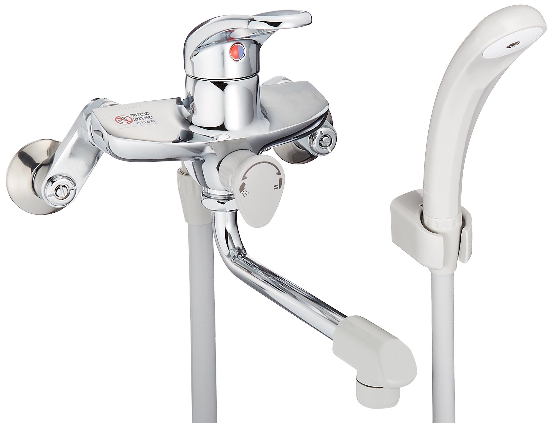 Amazon | SANEI(サンエイ) シングルシャワー 混合栓 浴室用 壁付き 2穴