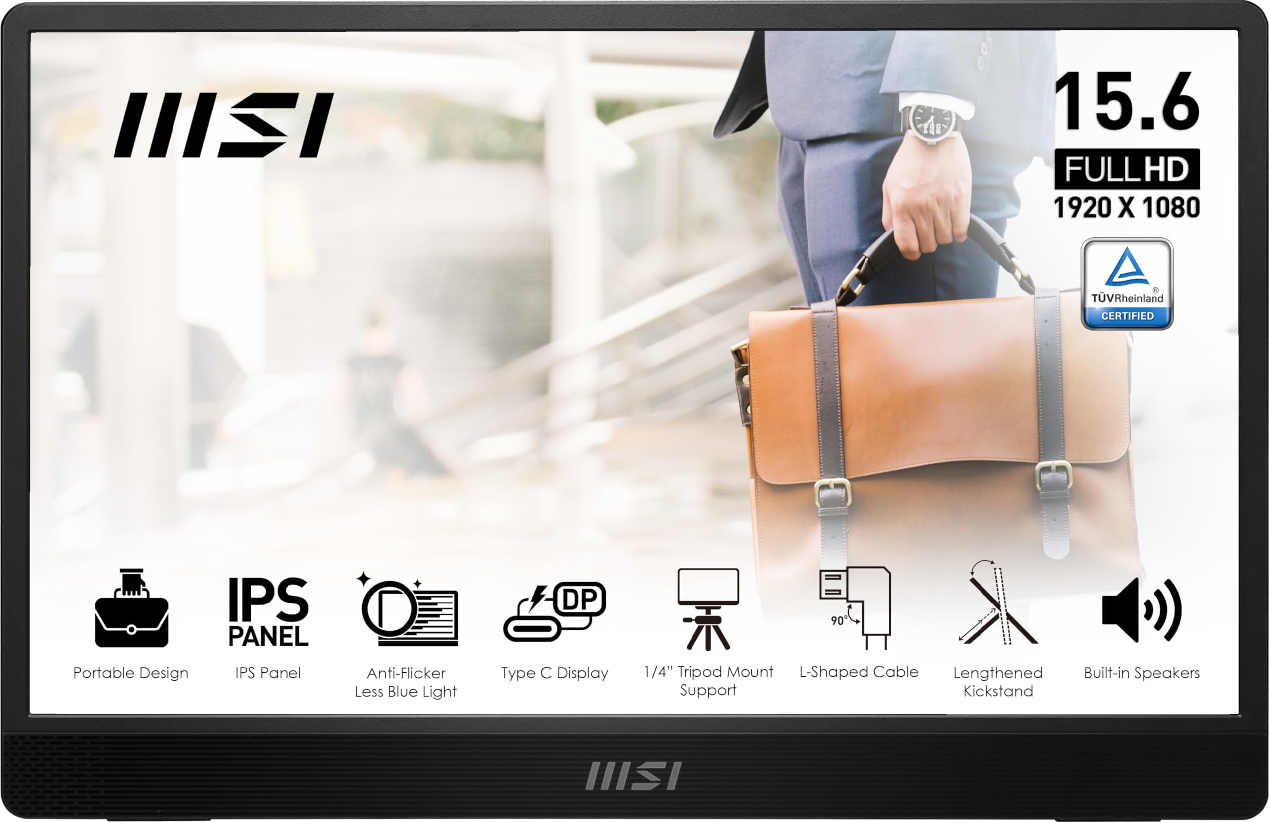 Amazon.com: msi Pro MP161 E2 Portable Monitor, 15.6