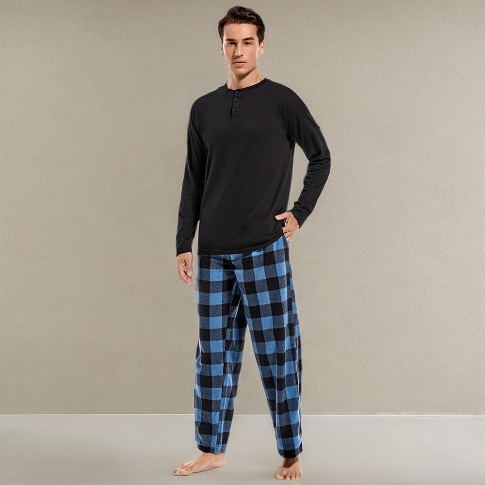 DG Hill Pajama Pants Men - Flannel Pajama Pants Fleece PJS Sets