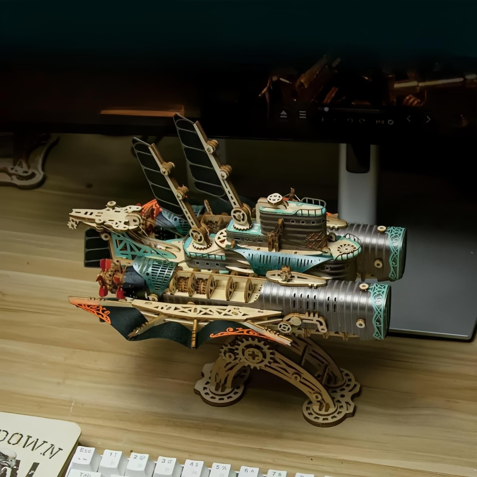 Amazon | ファンタジー飛行船3Dパズル - 世界の文学の古典に触発され