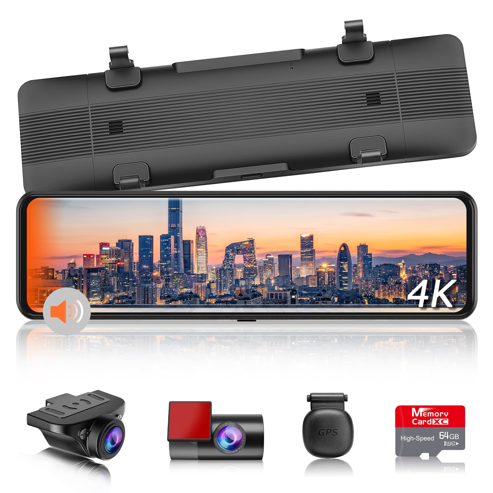 Amazon.co.jp: 【革新版・4K・BSD・LCA運転補助・64GBカード付き