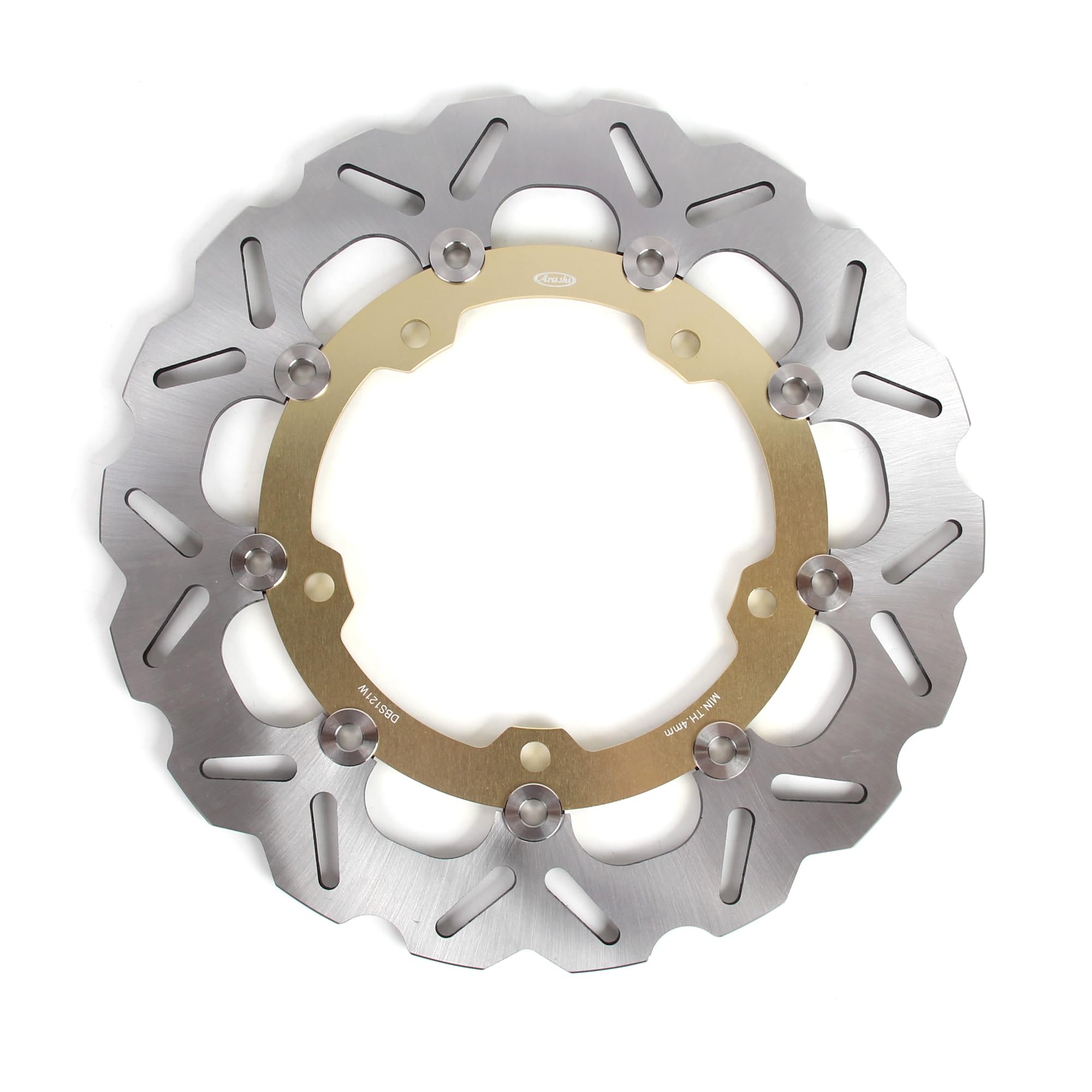 Amazon | 光沢ブラックフロントホイールリムとブレーキディスク