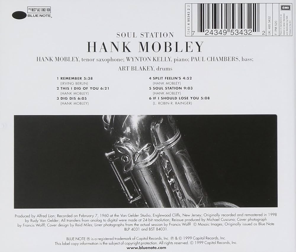 Soul Station: MOBLEY,HANK: Amazon.ca: Music