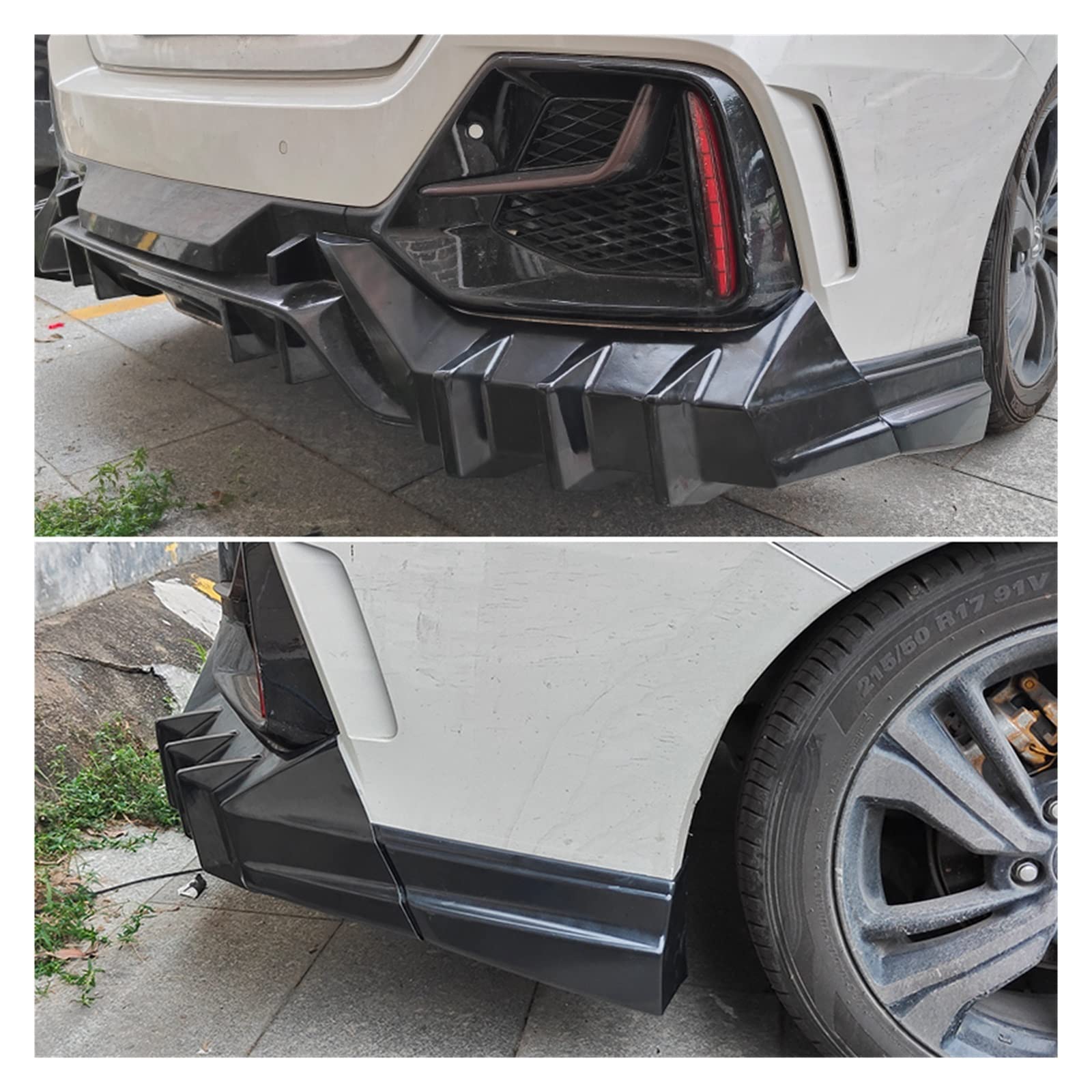 Amazon | スタイル ボディキット 改造リアディフューザーフィン