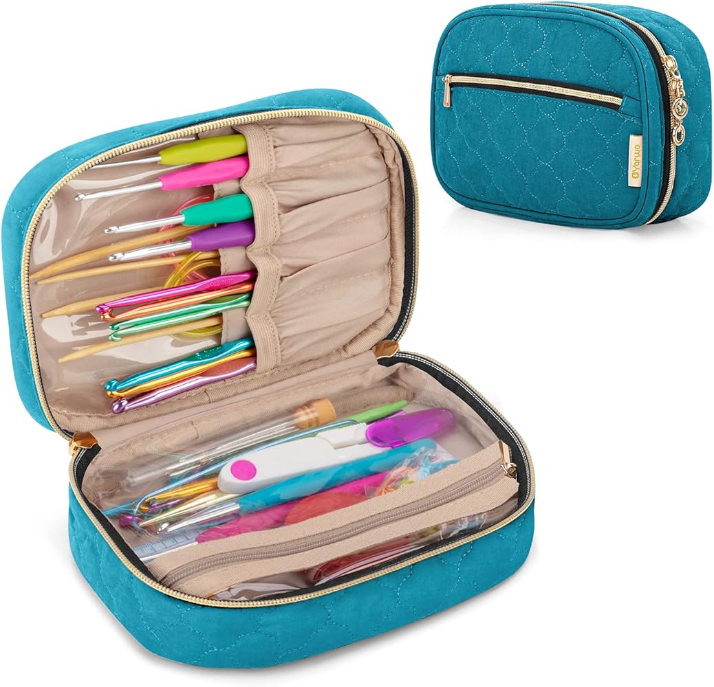 Amazon.com: Yarwo Crochet Hook Case, Travel Organizer Bag for