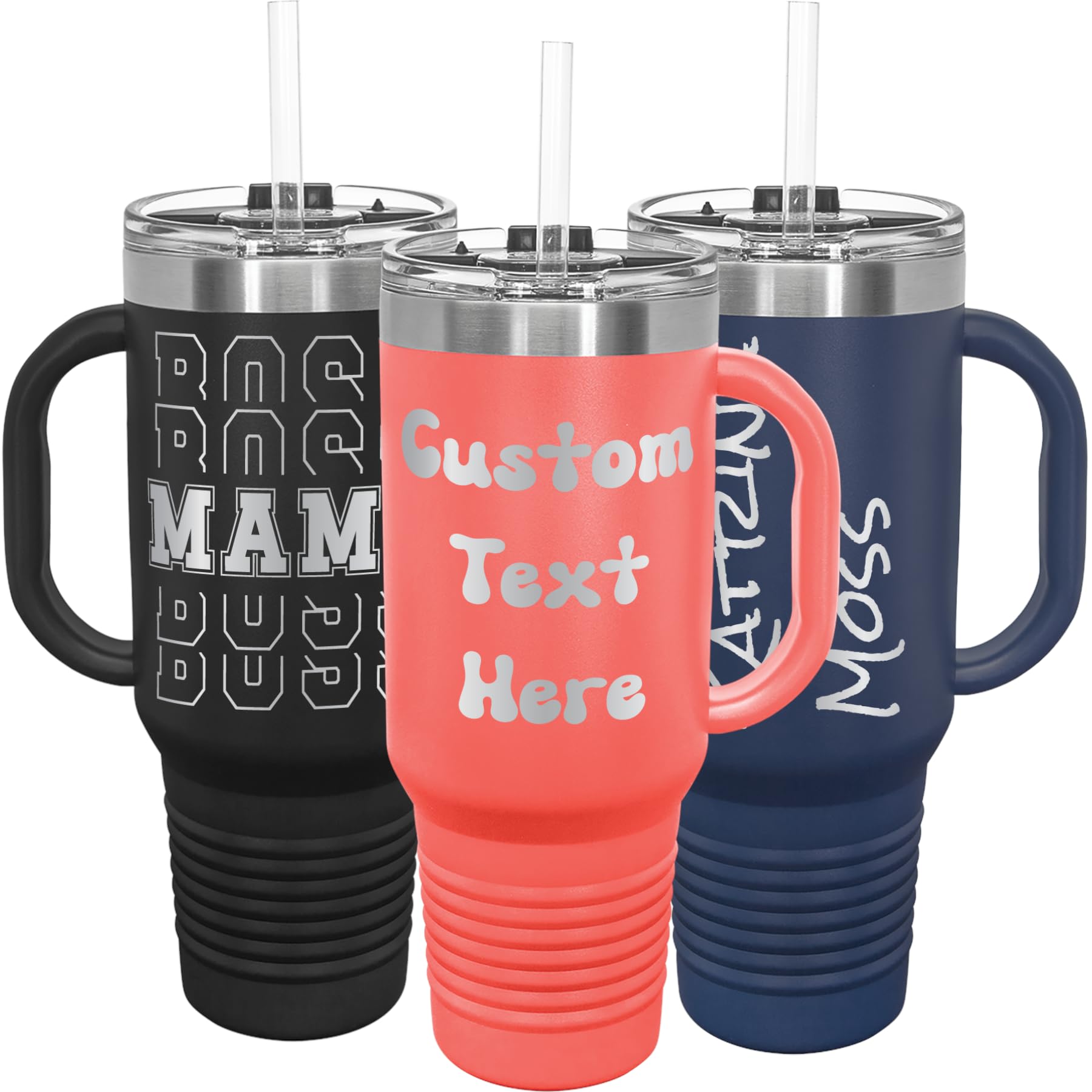 Amazon.com | Customized Tumbler With Handle, Custom 40oz Travel