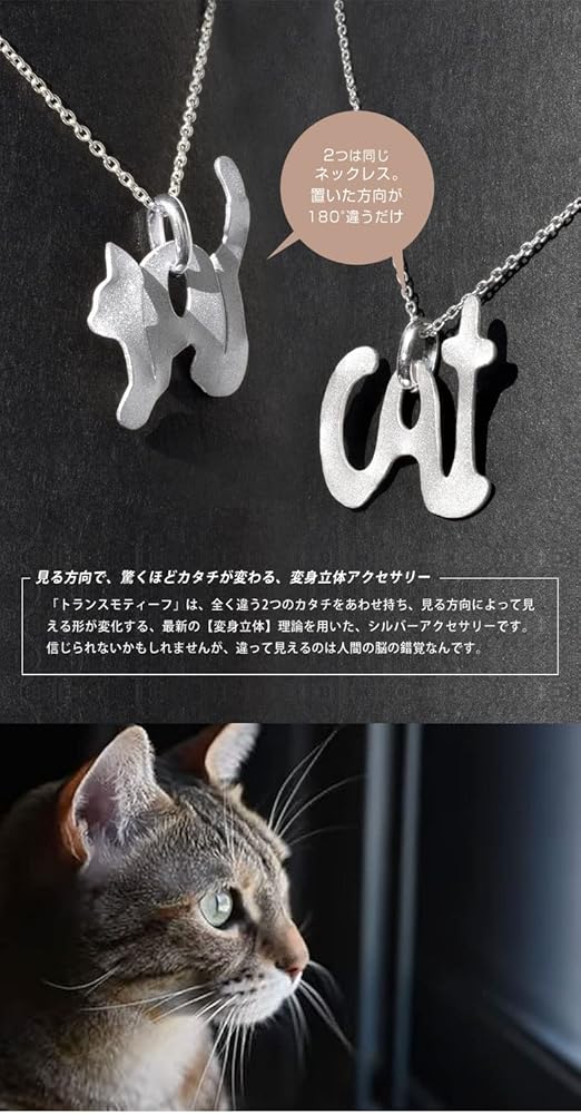 Amazon.co.jp: TRANSMOTIF（猫/Cat）トランスモチーフ ネックレス