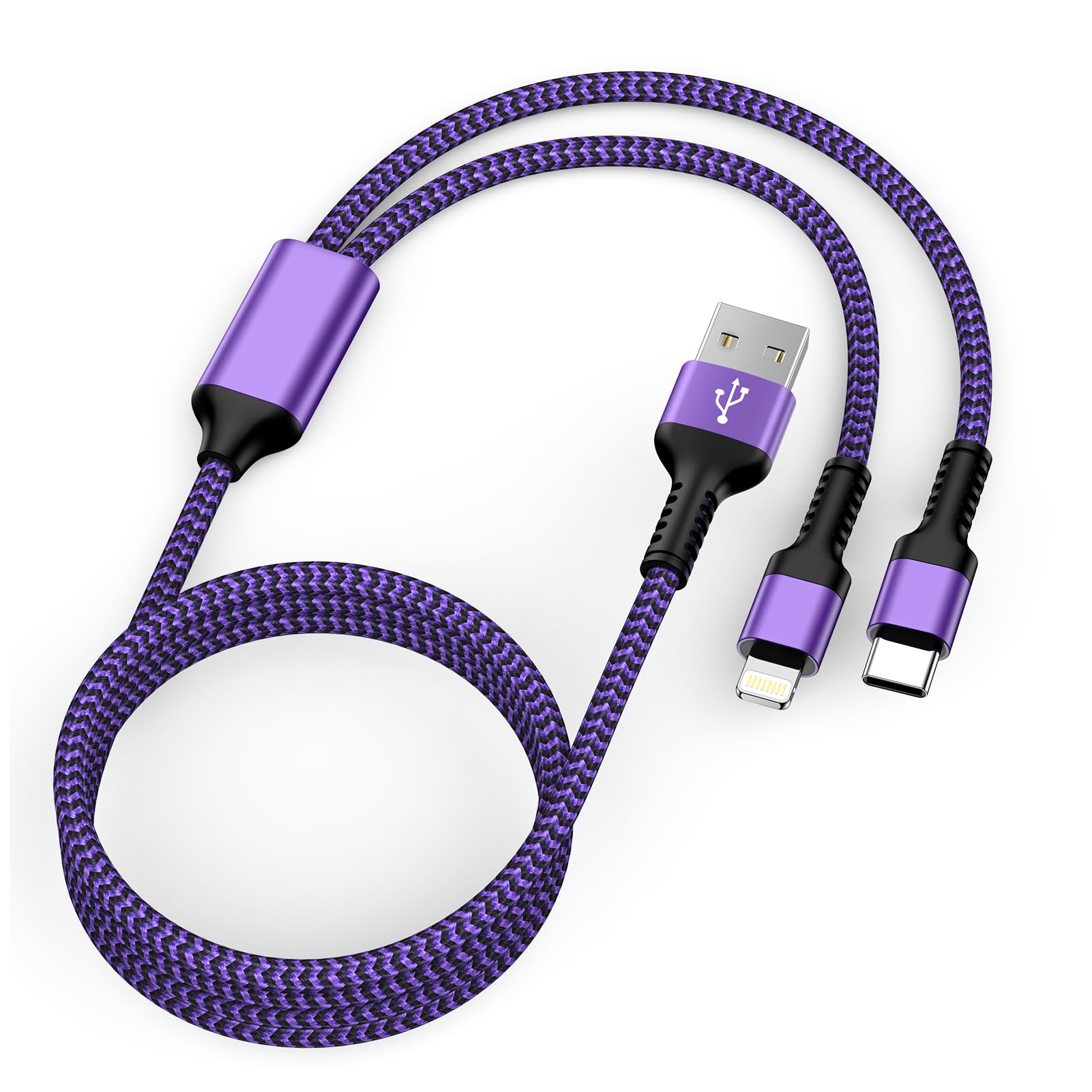 Amazon.co.jp: 2in1 iPhone 充電ケーブル タイプc/Lightning USB