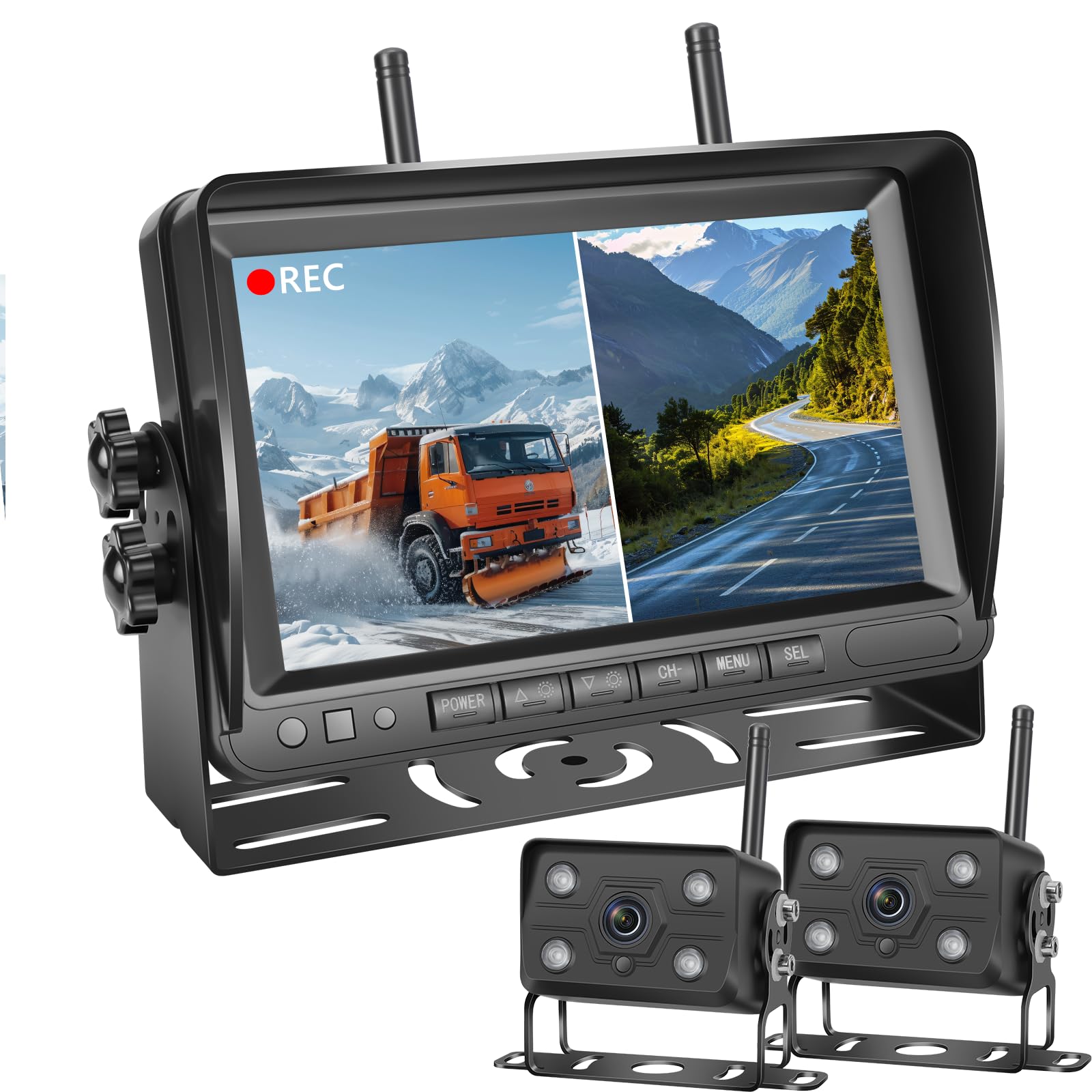 Amazon.co.jp: Tonowu 録画機能付き ワイヤレスバックカメラモニター